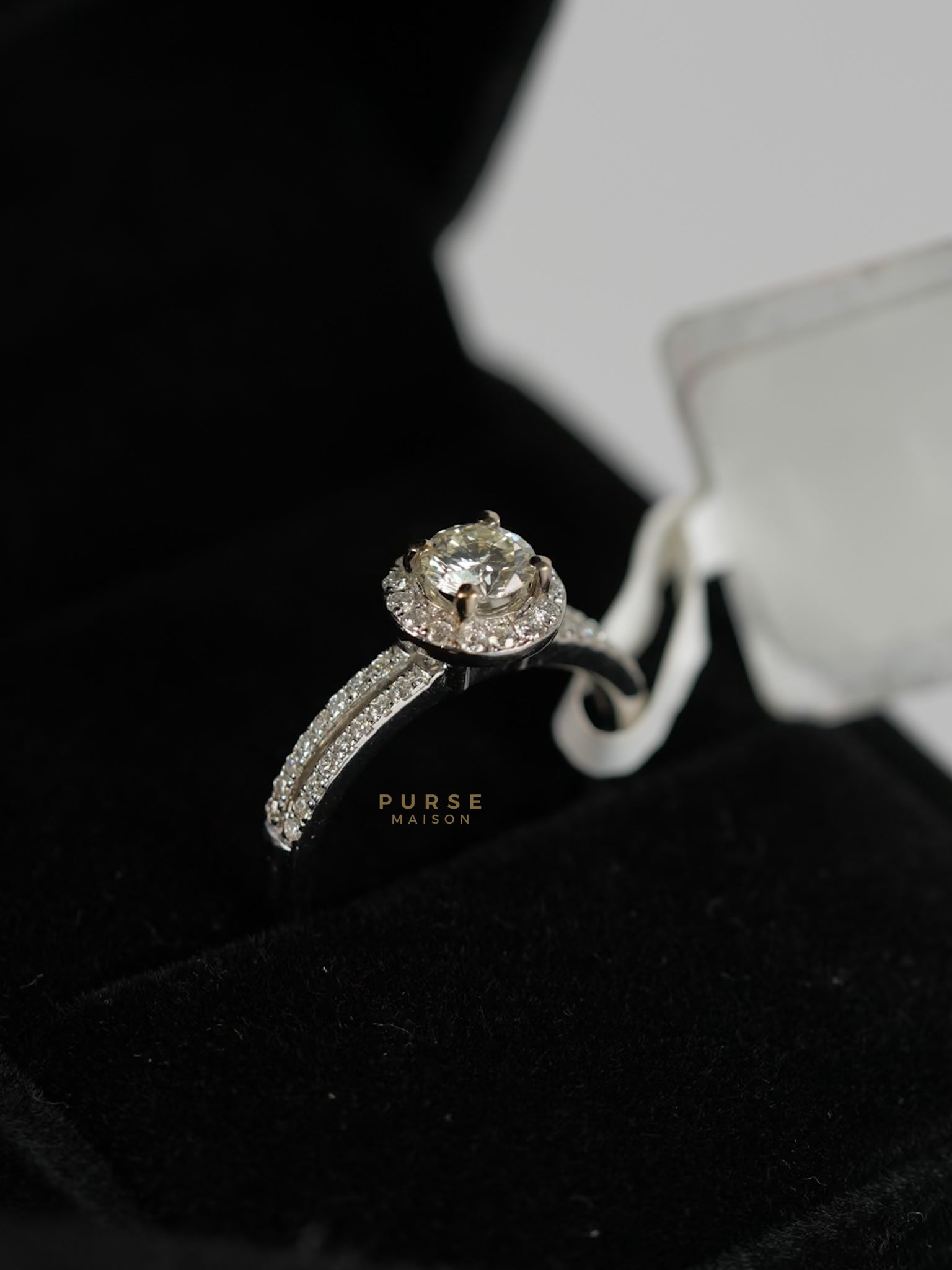 0.29 carat Center Diamond 3.52g Natural Diamond HK Setting Ring US Size 6 R6 | Purse Maison Luxury Bags Shop