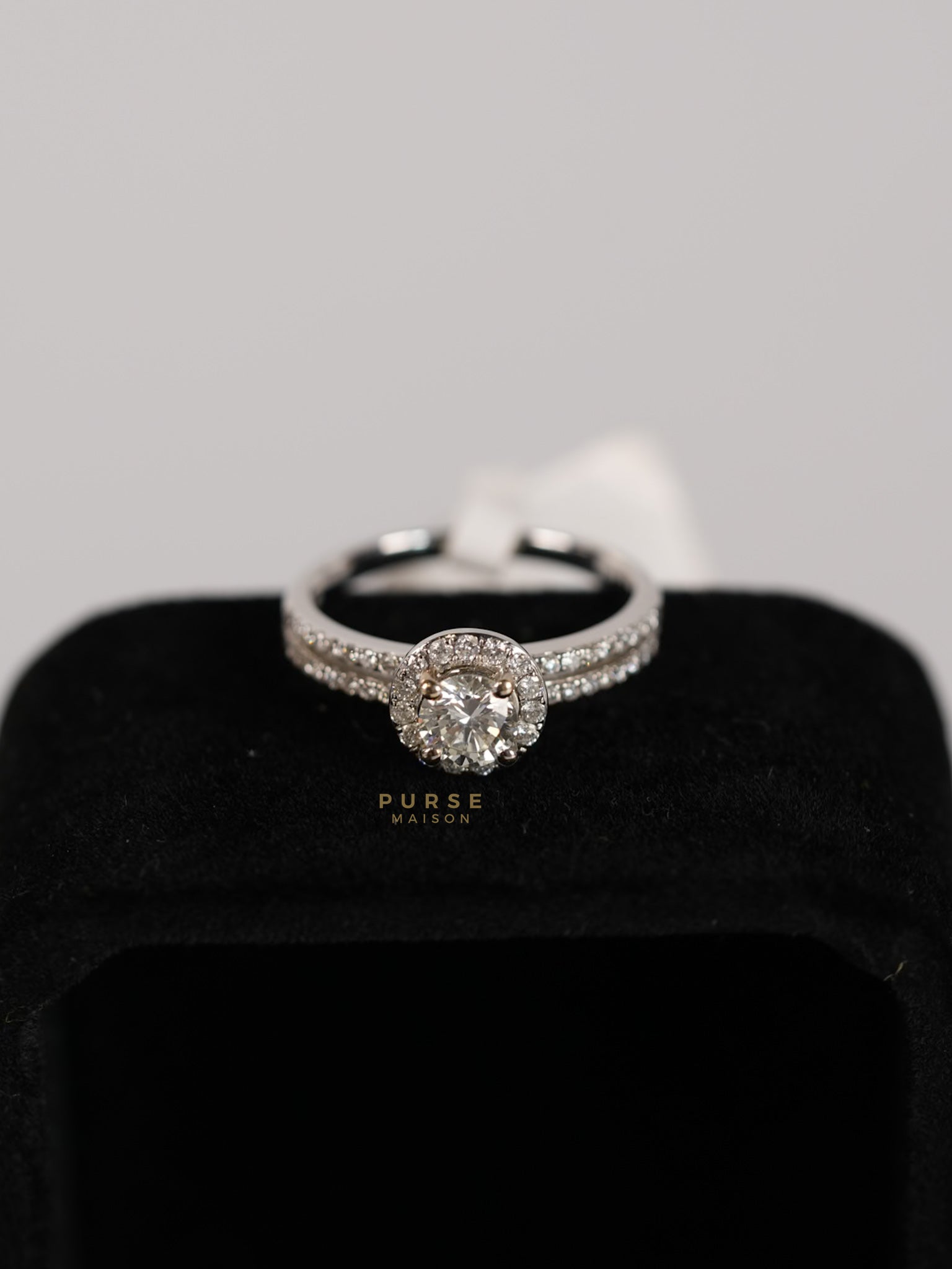 0.29 carat Center Diamond 3.52g Natural Diamond HK Setting Ring US Size 6 R6 | Purse Maison Luxury Bags Shop