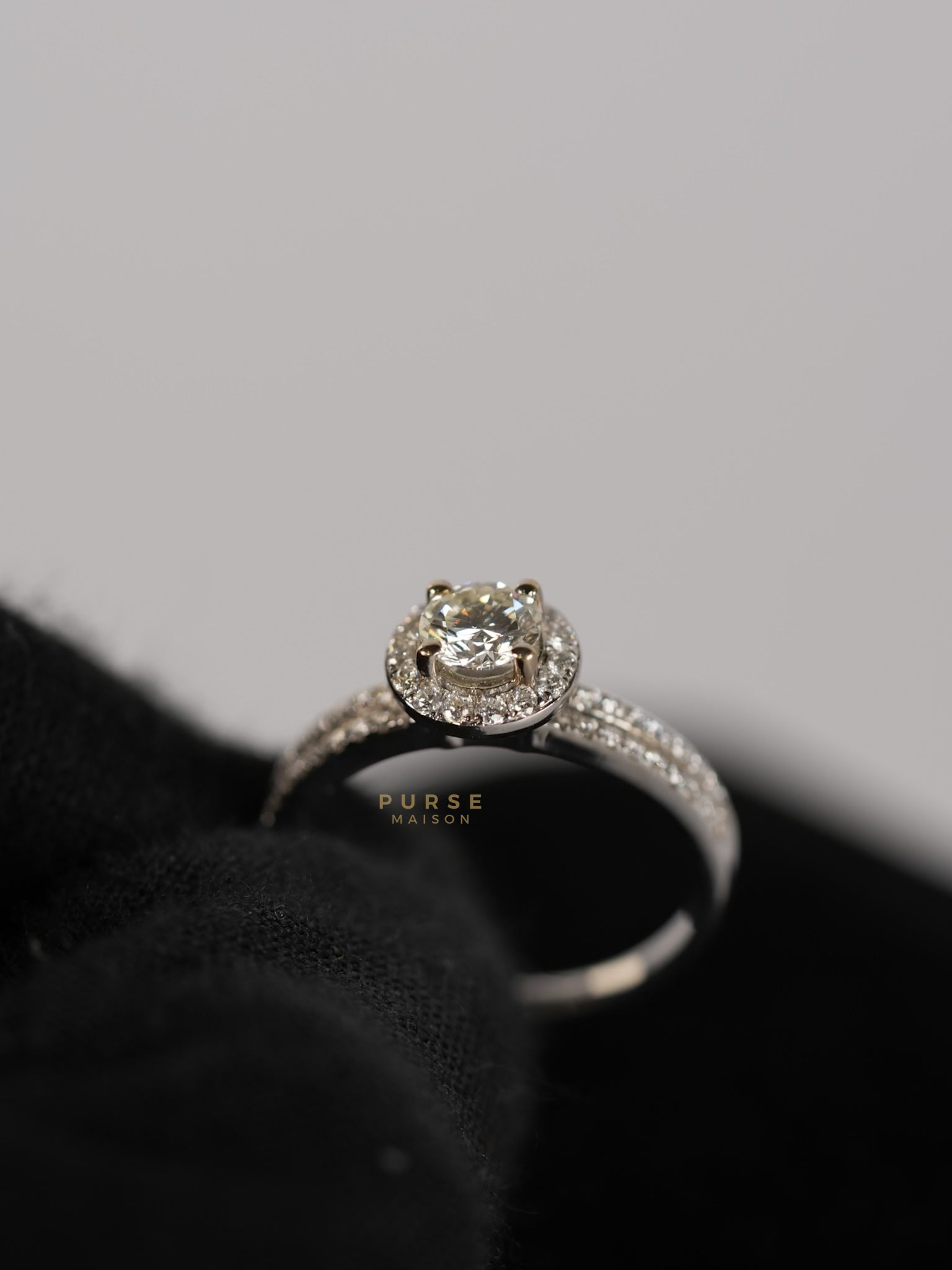 0.29 carat Center Diamond 3.52g Natural Diamond HK Setting Ring US Size 6 R6 | Purse Maison Luxury Bags Shop