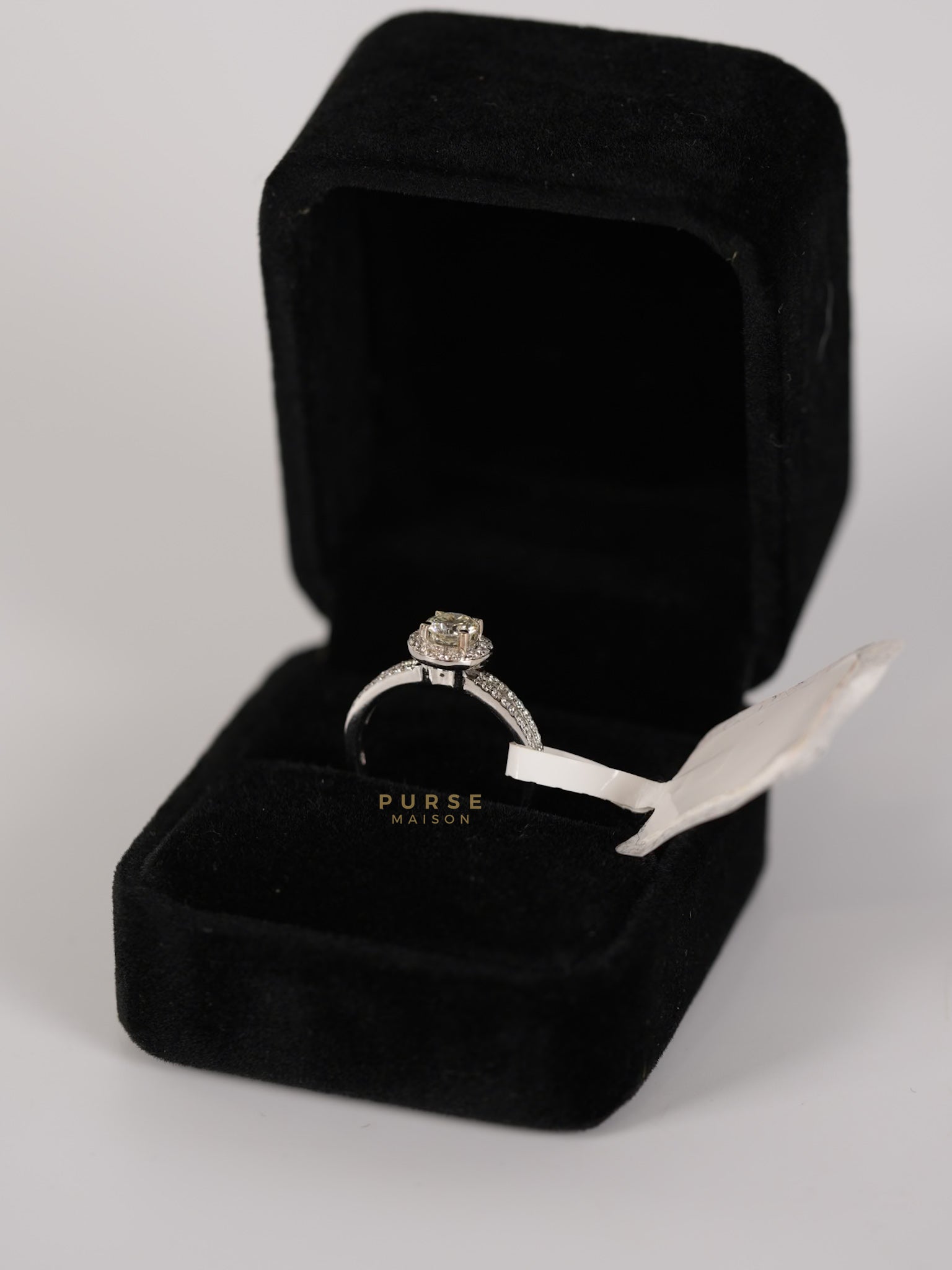 0.29 carat Center Diamond 3.52g Natural Diamond HK Setting Ring US Size 6 R6 | Purse Maison Luxury Bags Shop