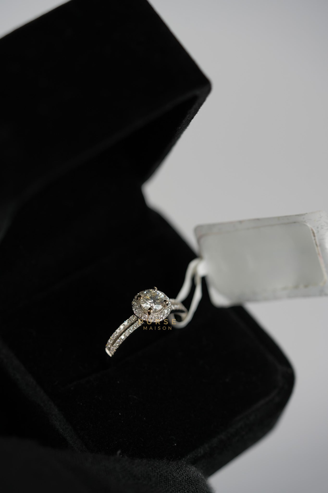 0.29 carat Center Diamond 3.52g Natural Diamond HK Setting Ring US Size 6 R6 | Purse Maison Luxury Bags Shop