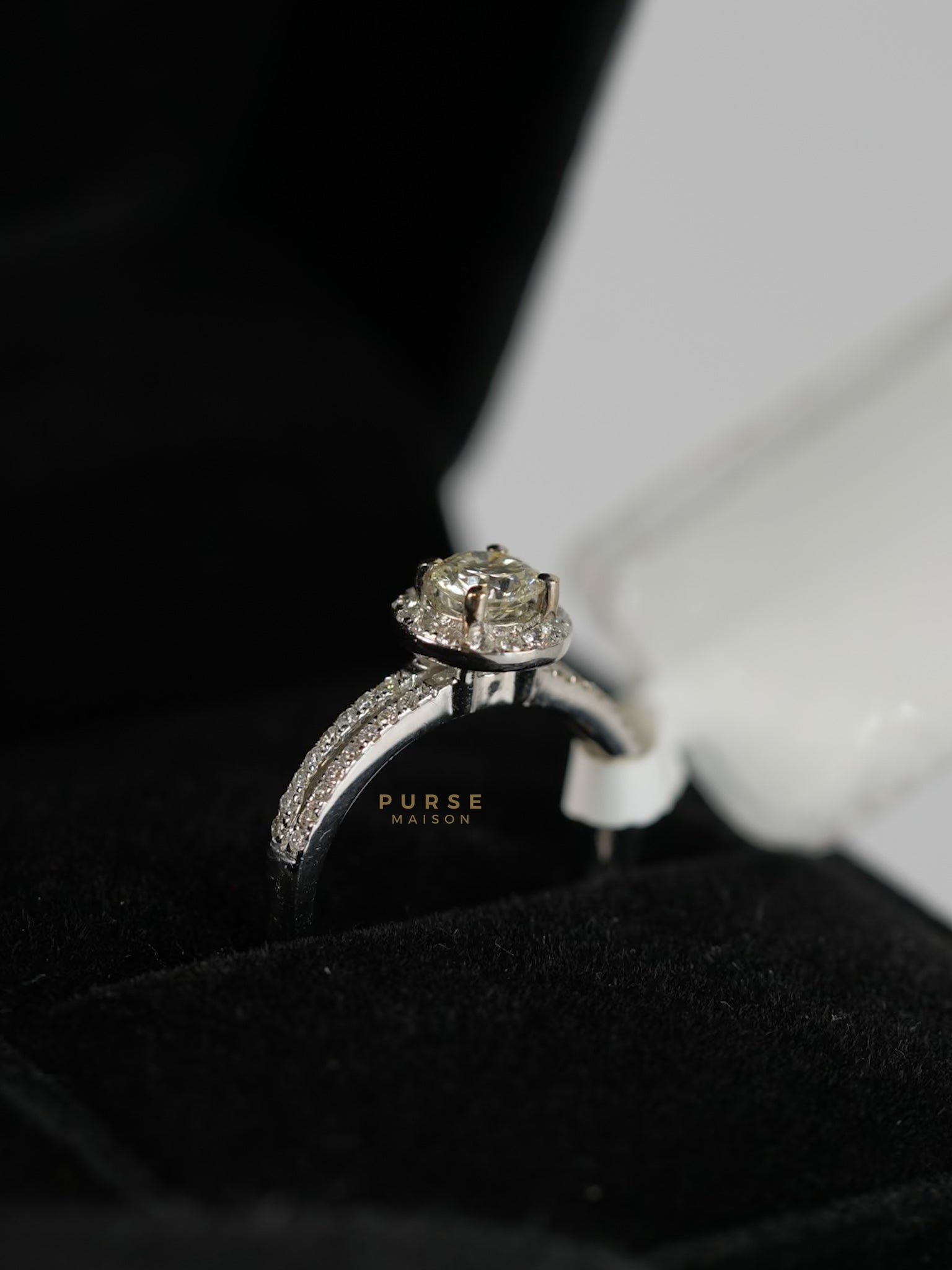 0.29 carat Center Diamond 3.52g Natural Diamond HK Setting Ring US Size 6 R6 | Purse Maison Luxury Bags Shop
