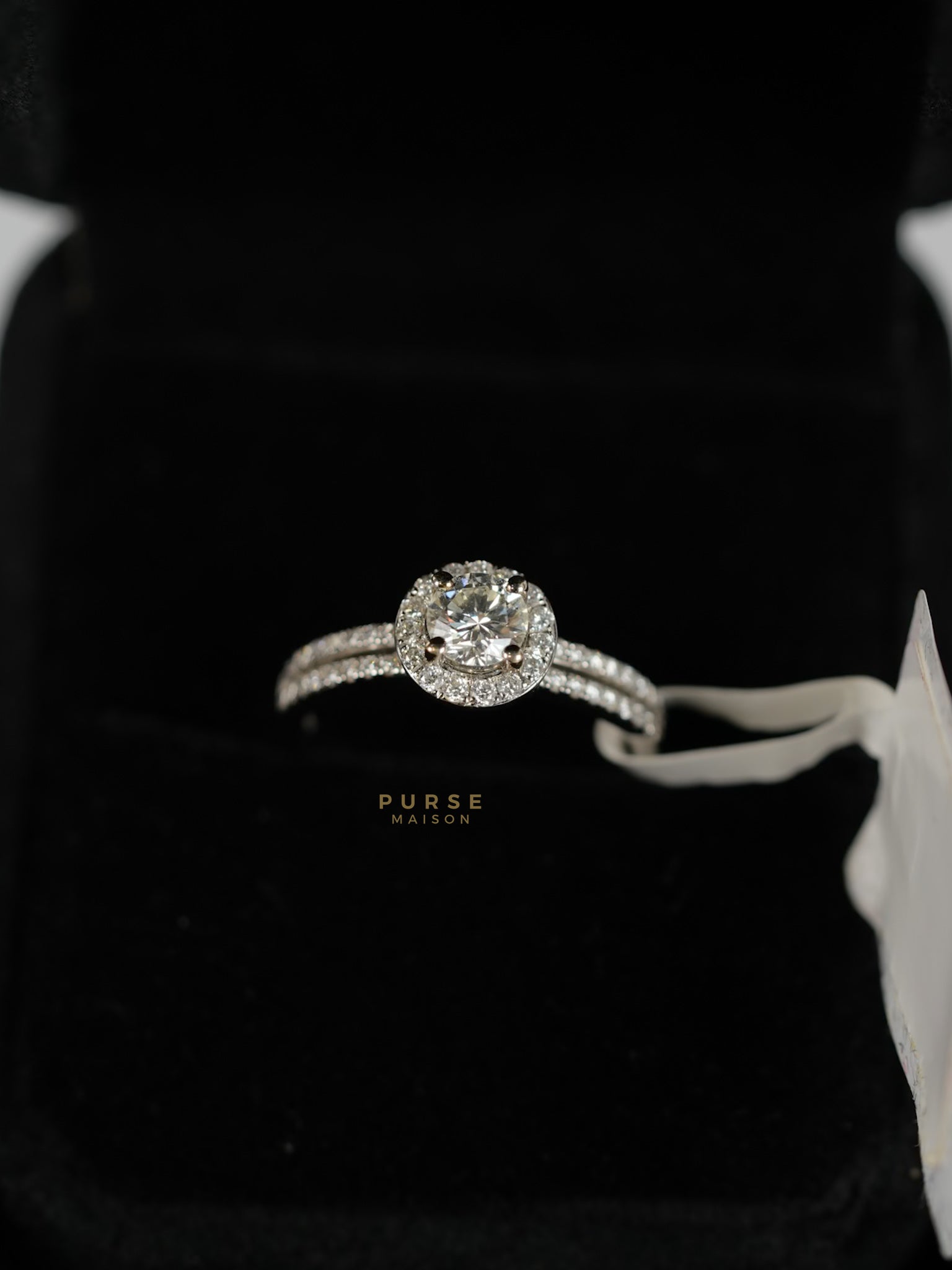 0.29 carat Center Diamond 3.52g Natural Diamond HK Setting Ring US Size 6 R6 | Purse Maison Luxury Bags Shop