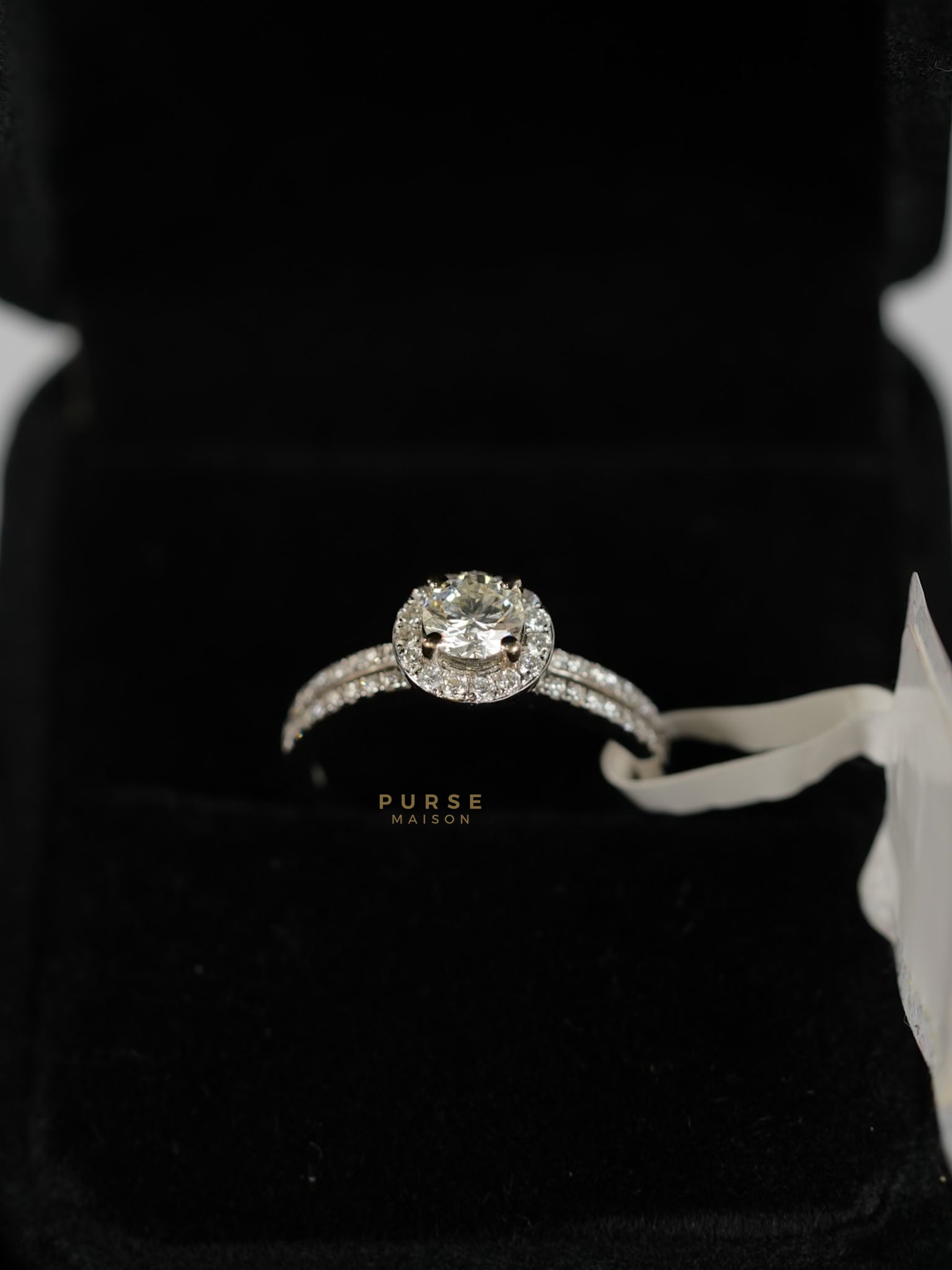 0.29 carat Center Diamond 3.52g Natural Diamond HK Setting Ring US Size 6 R6 | Purse Maison Luxury Bags Shop