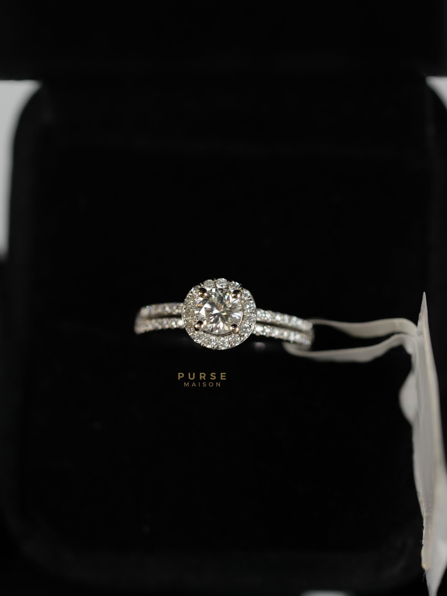 0.29 carat Center Diamond 3.52g Natural Diamond HK Setting Ring US Size 6 R6 | Purse Maison Luxury Bags Shop