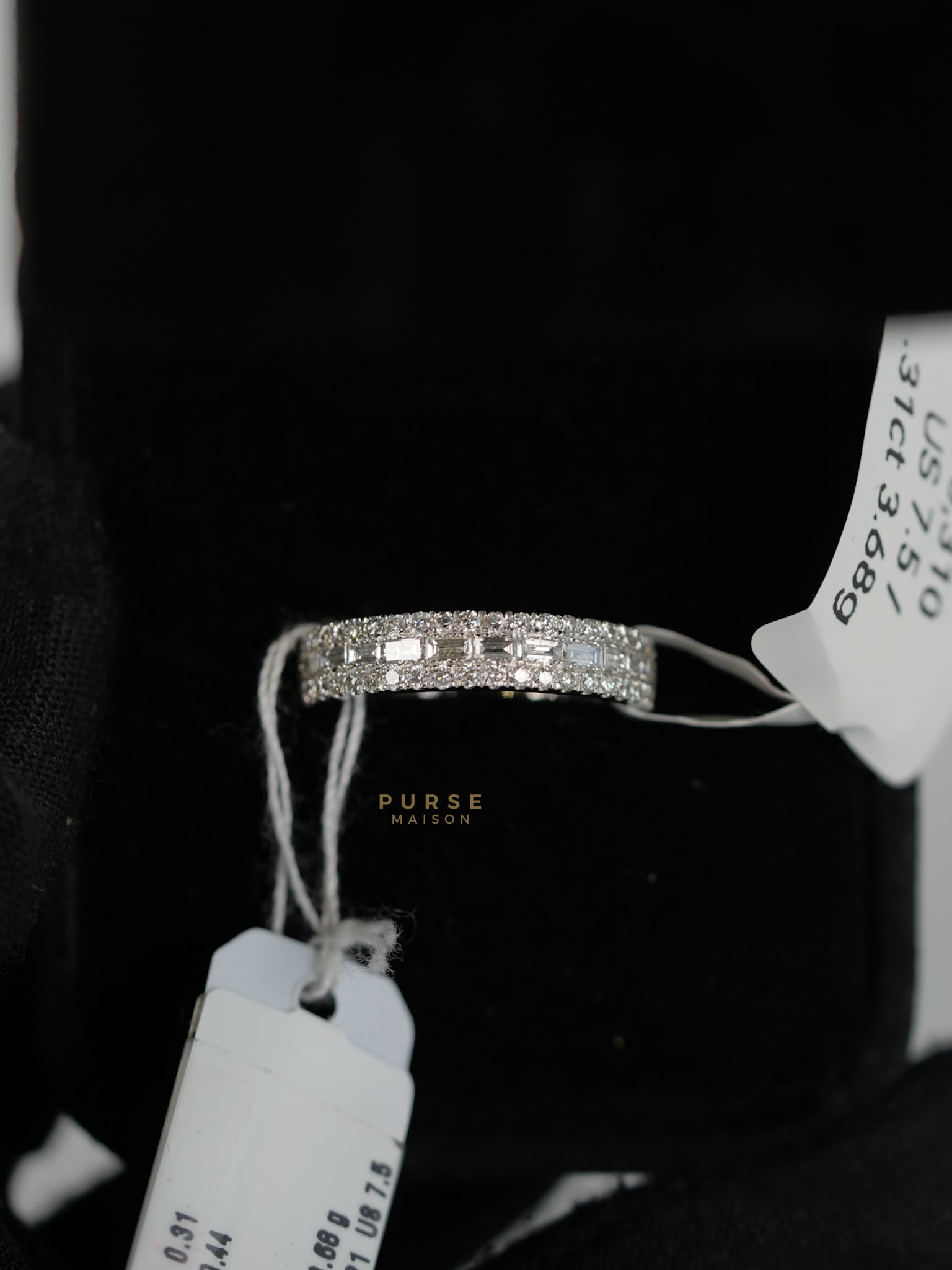 0.31 carat 3.68g HK Setting Ring US Size 7.5 R5 | Purse Maison Luxury Bags Shop