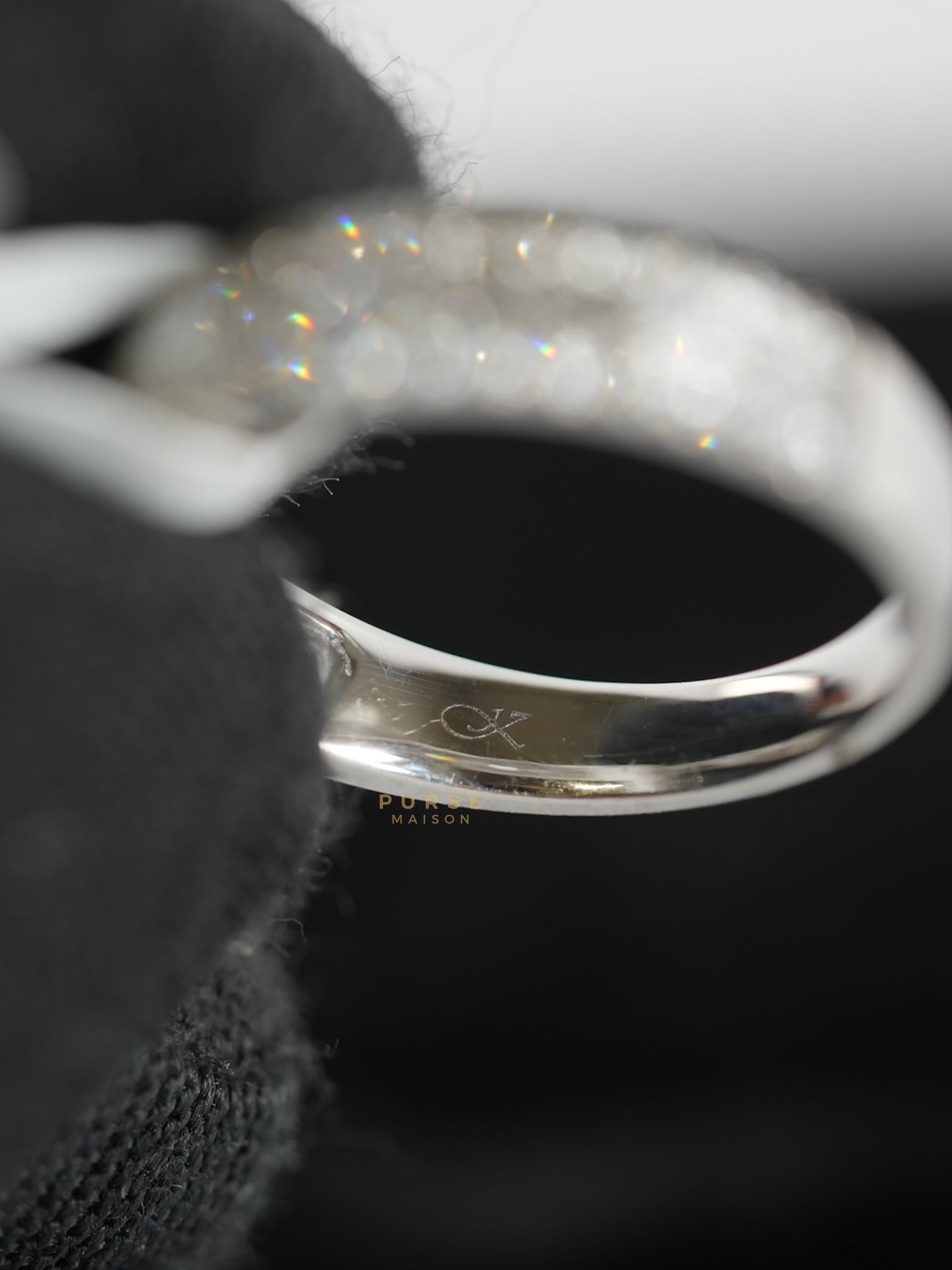 0.31 carat 3.68g HK Setting Ring US Size 7.5 R5 | Purse Maison Luxury Bags Shop