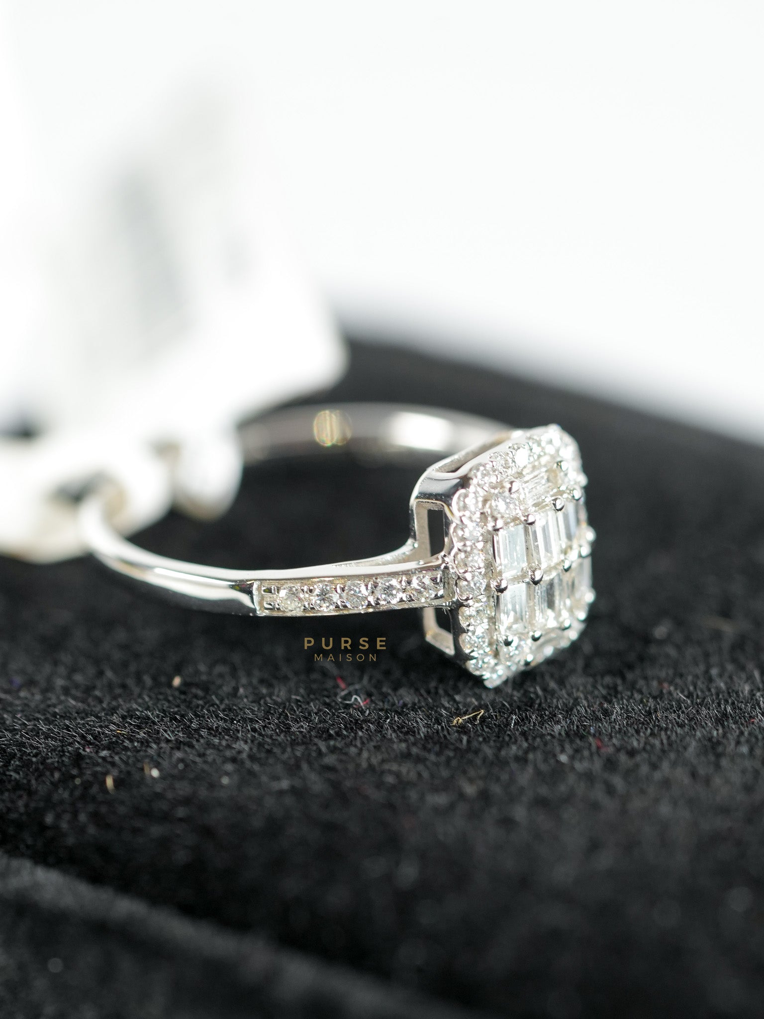 0.49 carats 2.37g Natural Diamond HK Setting Ring US Size 6.5 R25 | Purse Maison Luxury Bags Shop