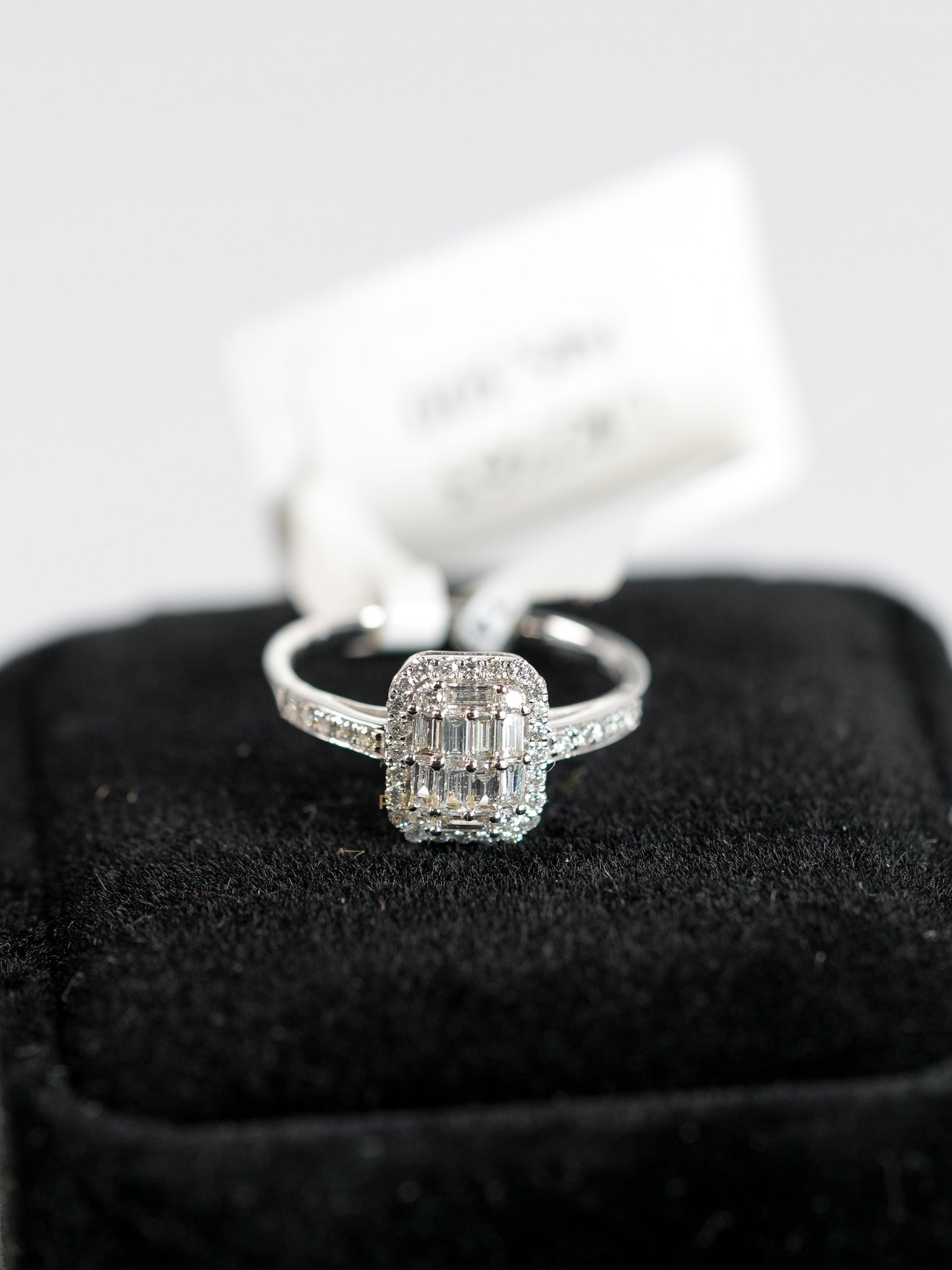 0.49 carats 2.37g Natural Diamond HK Setting Ring US Size 6.5 R25 | Purse Maison Luxury Bags Shop