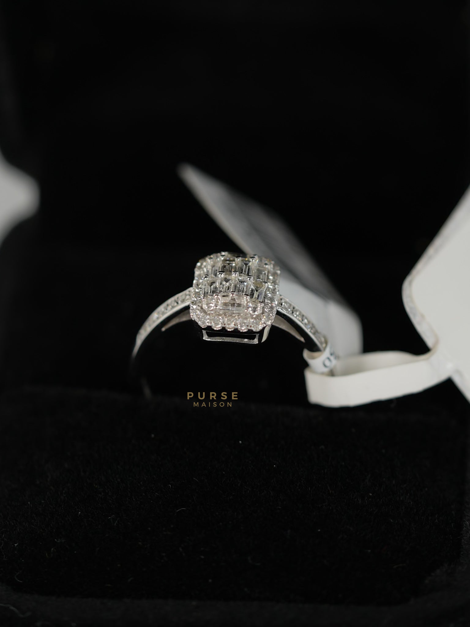 0.49 carats 2.40g Natural Diamond HK Setting Ring US Size 6.5 R14 | Purse Maison Luxury Bags Shop