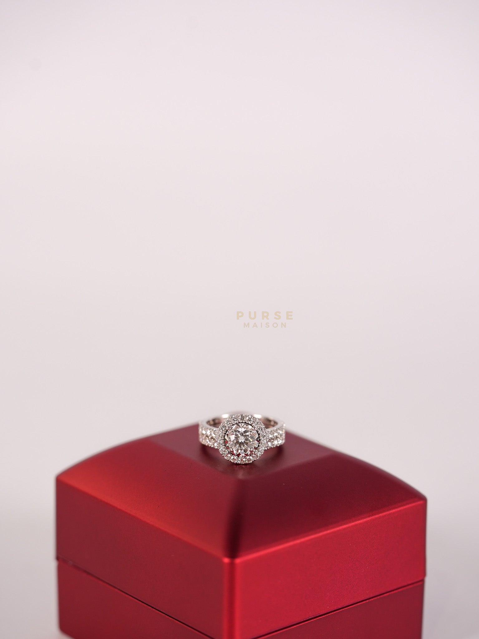 0.71 Carat Round Brilliant Cut Diamond Engagement Ring | Purse Maison Luxury Bags Shop