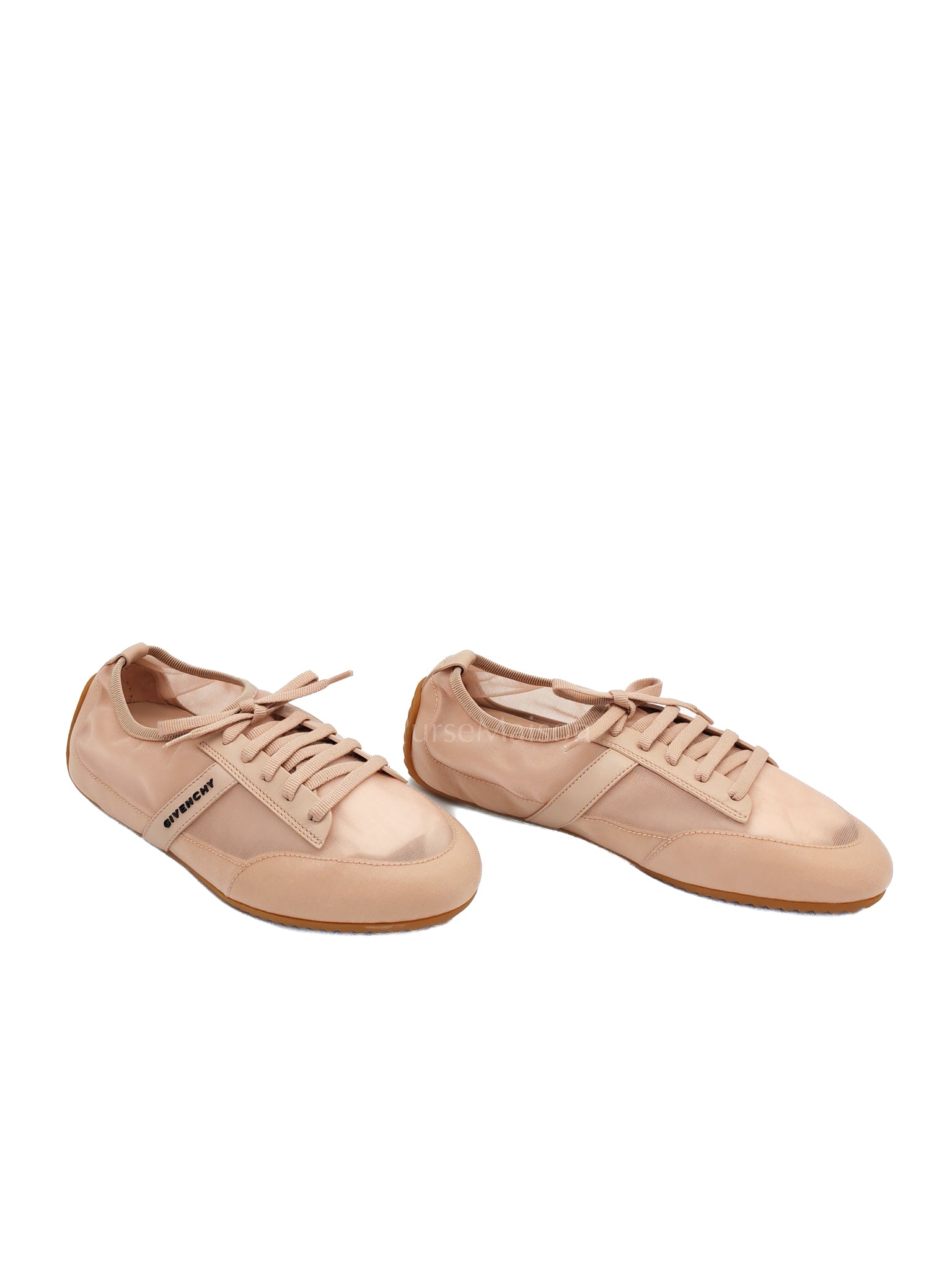 Polyamide Low Top Canvas Sneakers Pink 38.5EU (24cm)