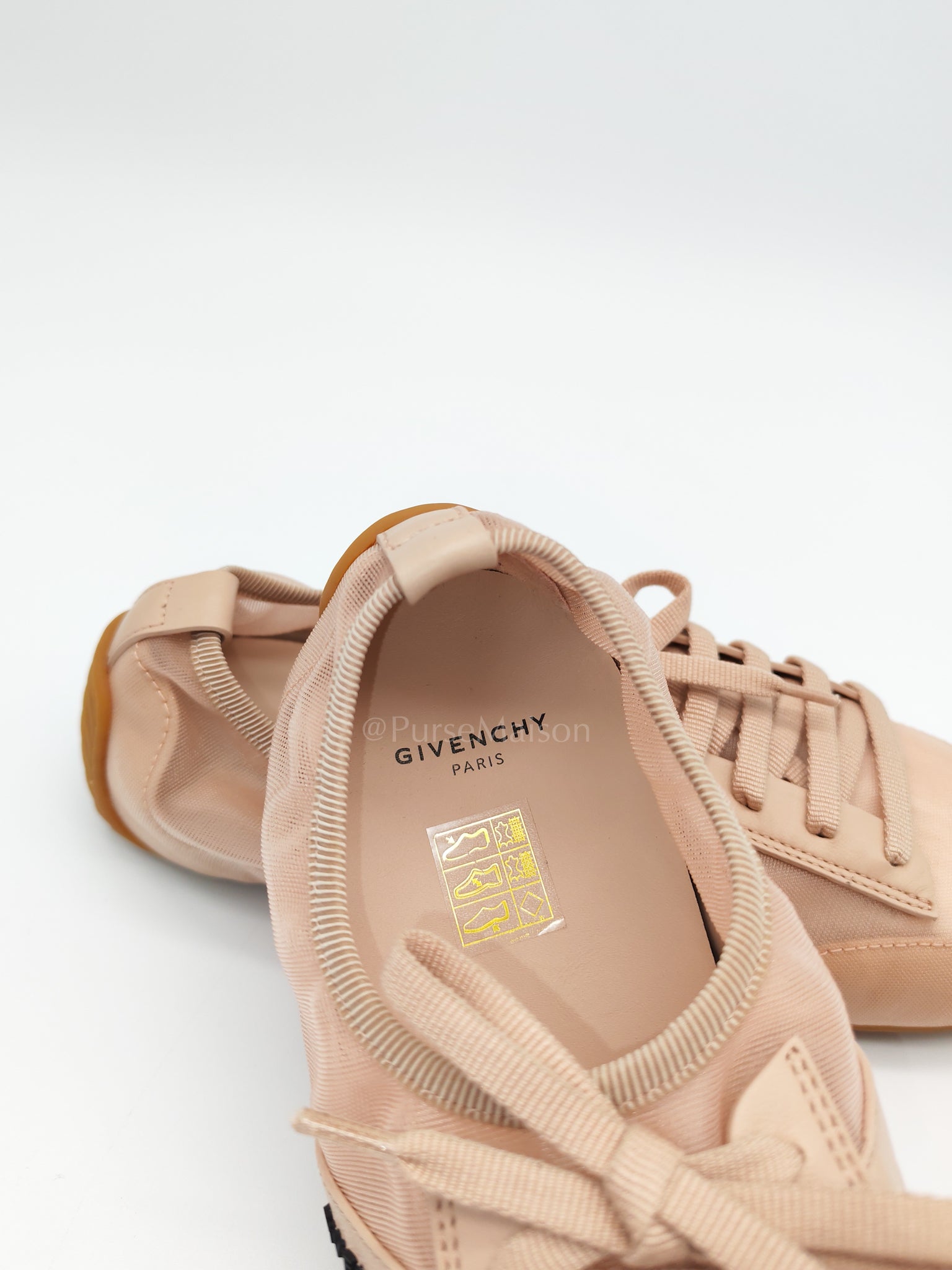 Polyamide Low Top Canvas Sneakers Pink 38.5EU (24cm)