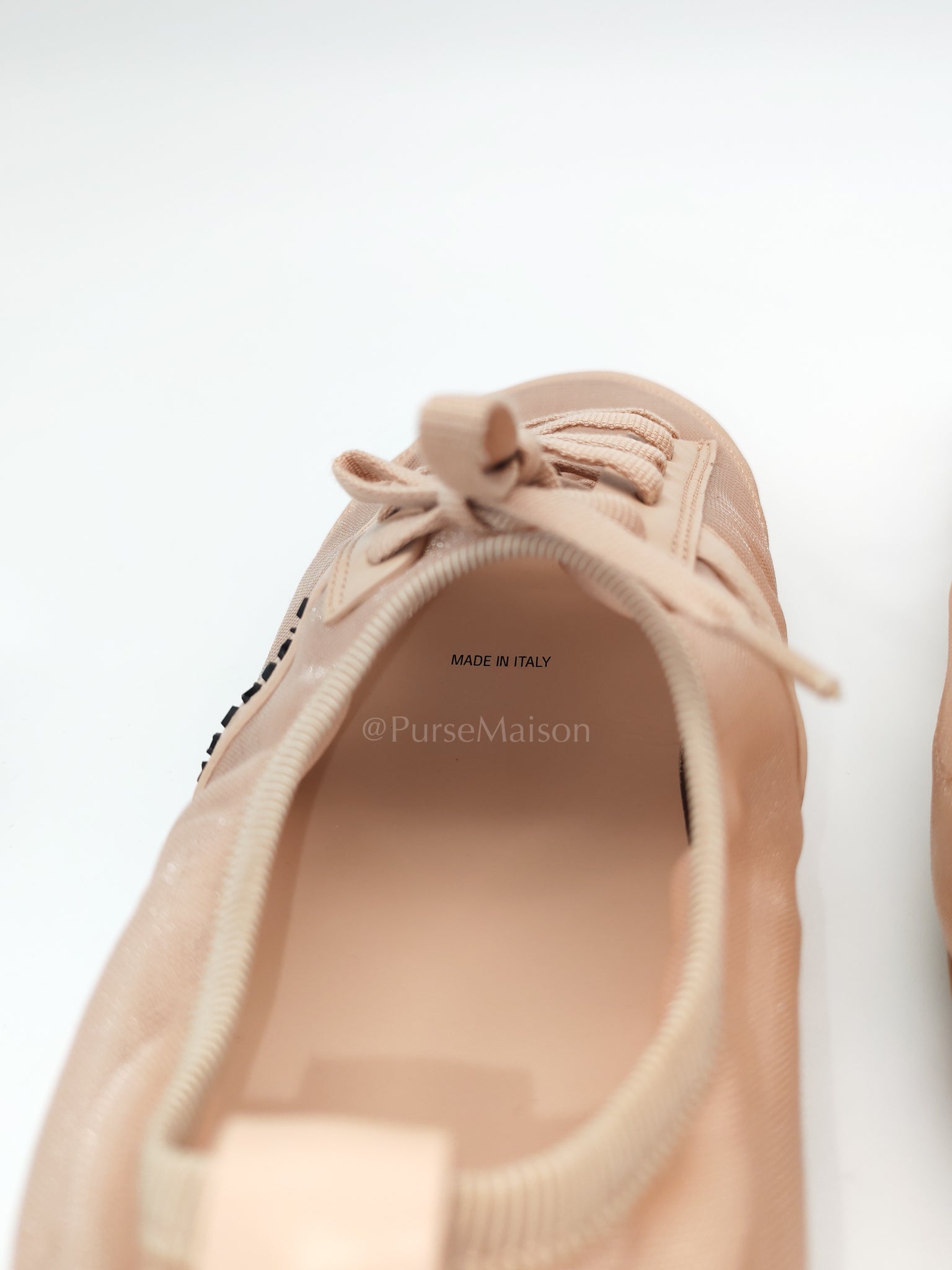 Polyamide Low Top Canvas Sneakers Pink 38.5EU (24cm)