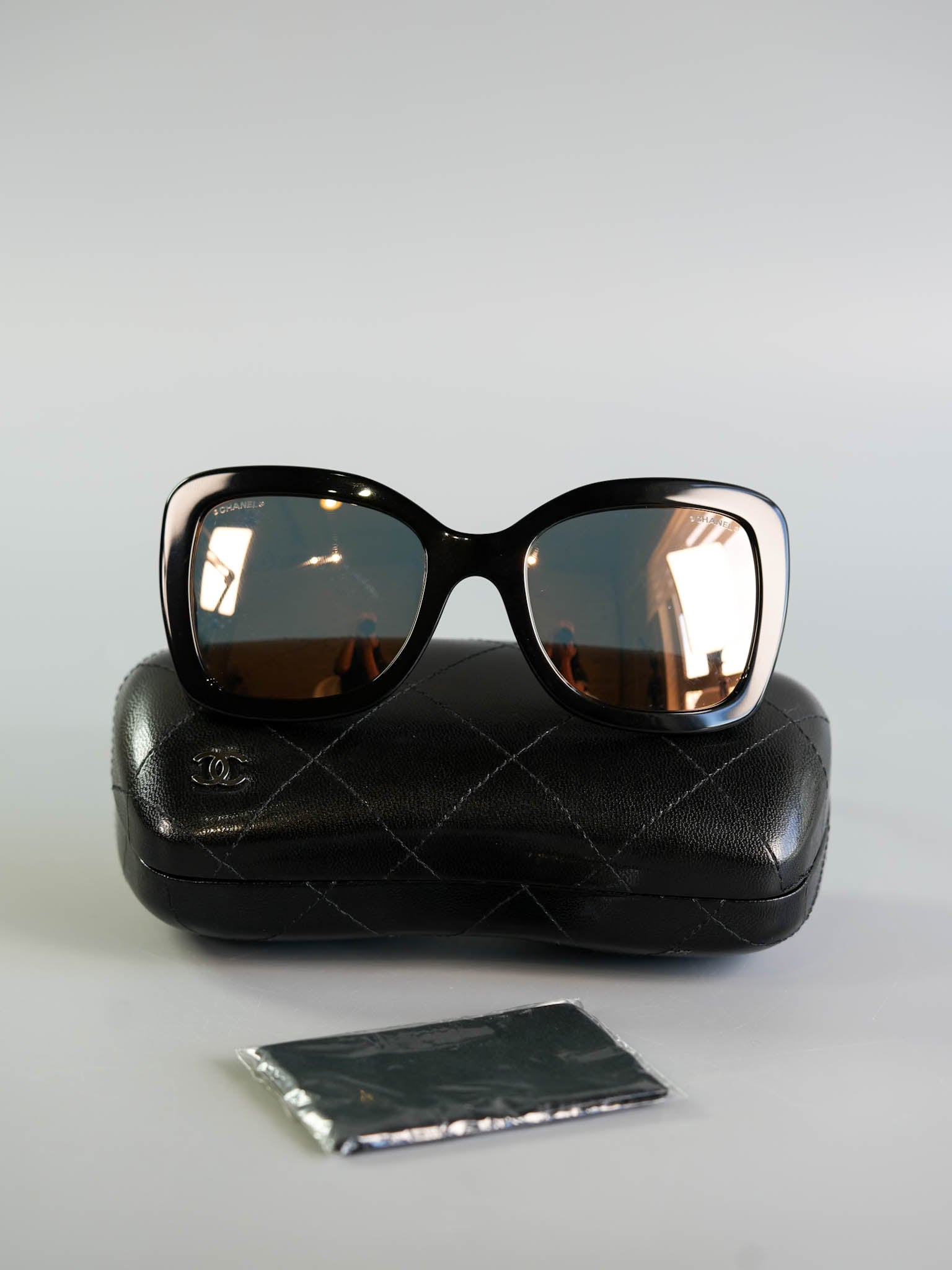 1581/AZ Black/Rose Gold Butterfly Spring Sunglasses | Purse Maison Luxury Bags Shop