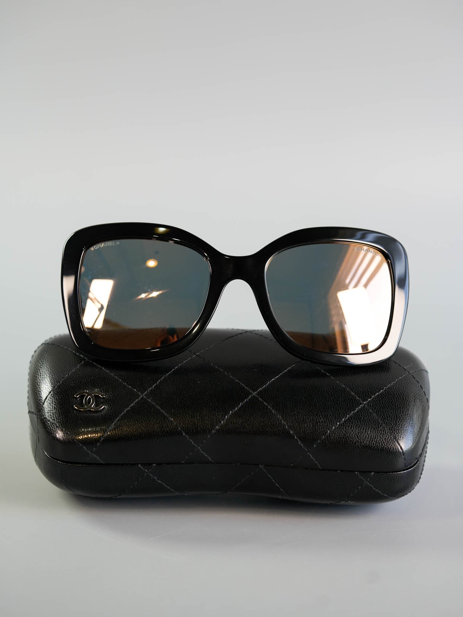 1581/AZ Black/Rose Gold Butterfly Spring Sunglasses | Purse Maison Luxury Bags Shop