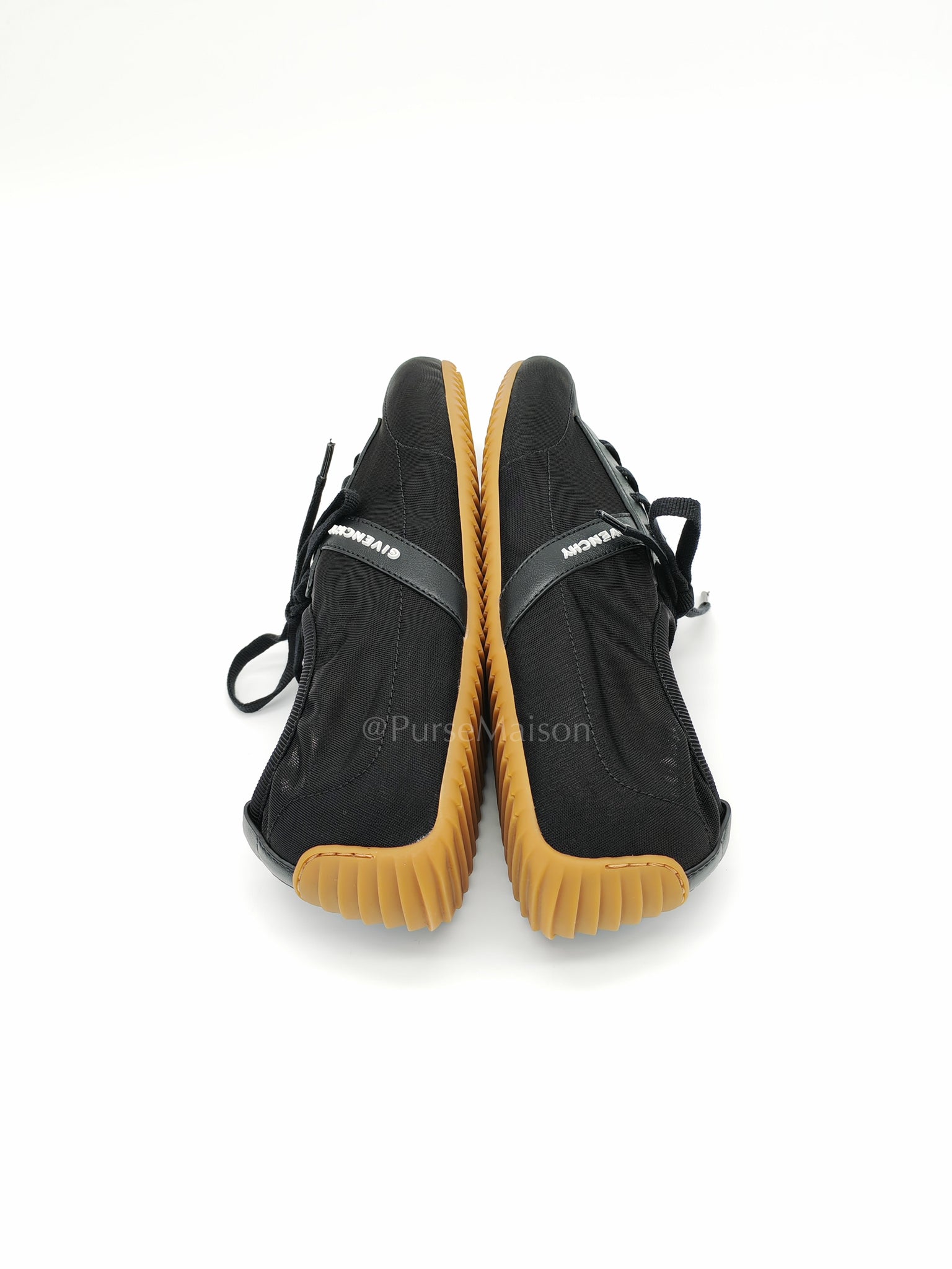Polyamide Low Top Canvas Sneakers Black 37EU (23cm)