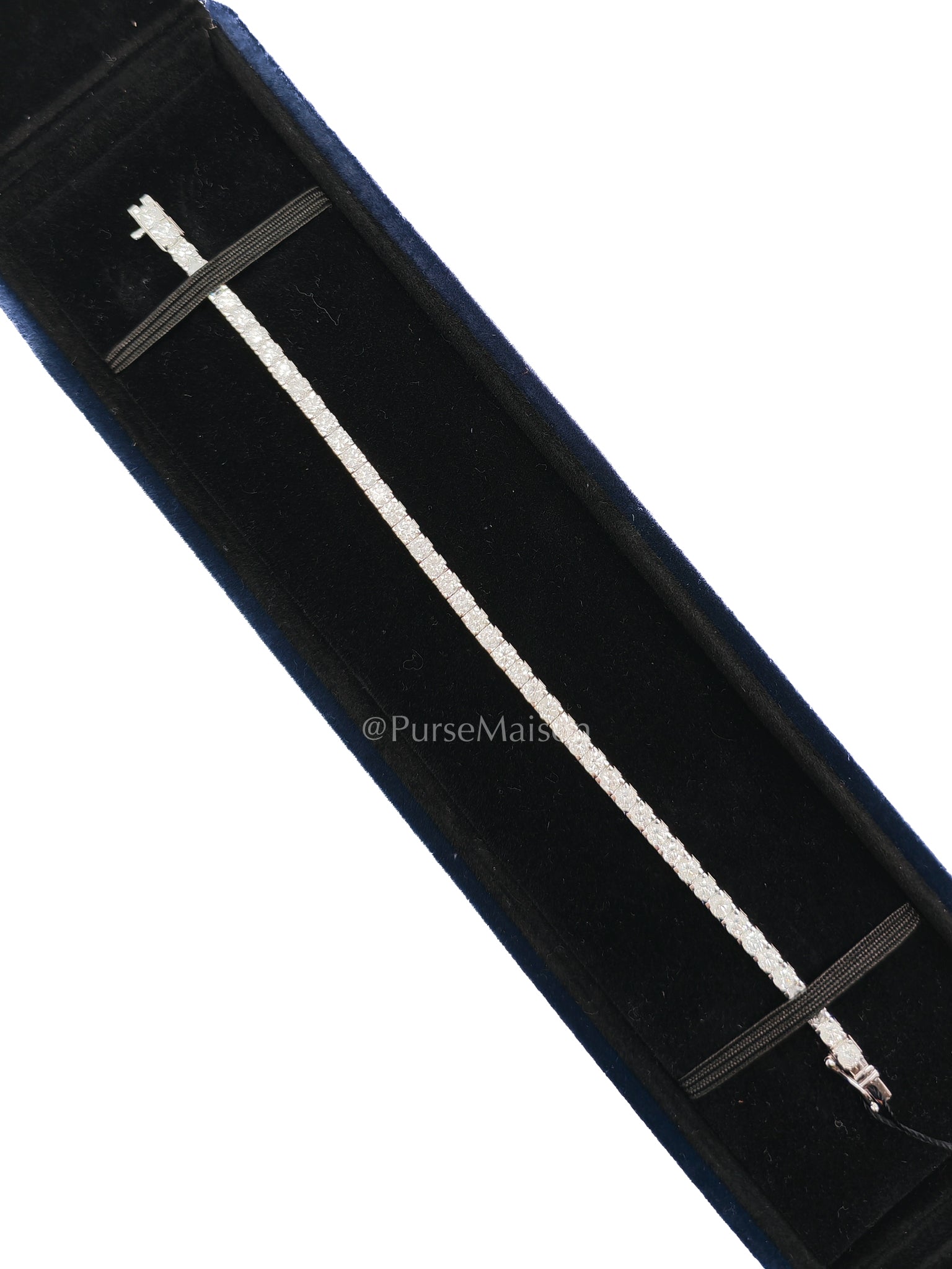 18k 13.88gms 7.49cts VS1 to VVS1 (Clarity) E to H (Color) Natural Diamond White Gold Tennis Bracelet (7 Inches) | Purse Maison Luxury Bags Shop