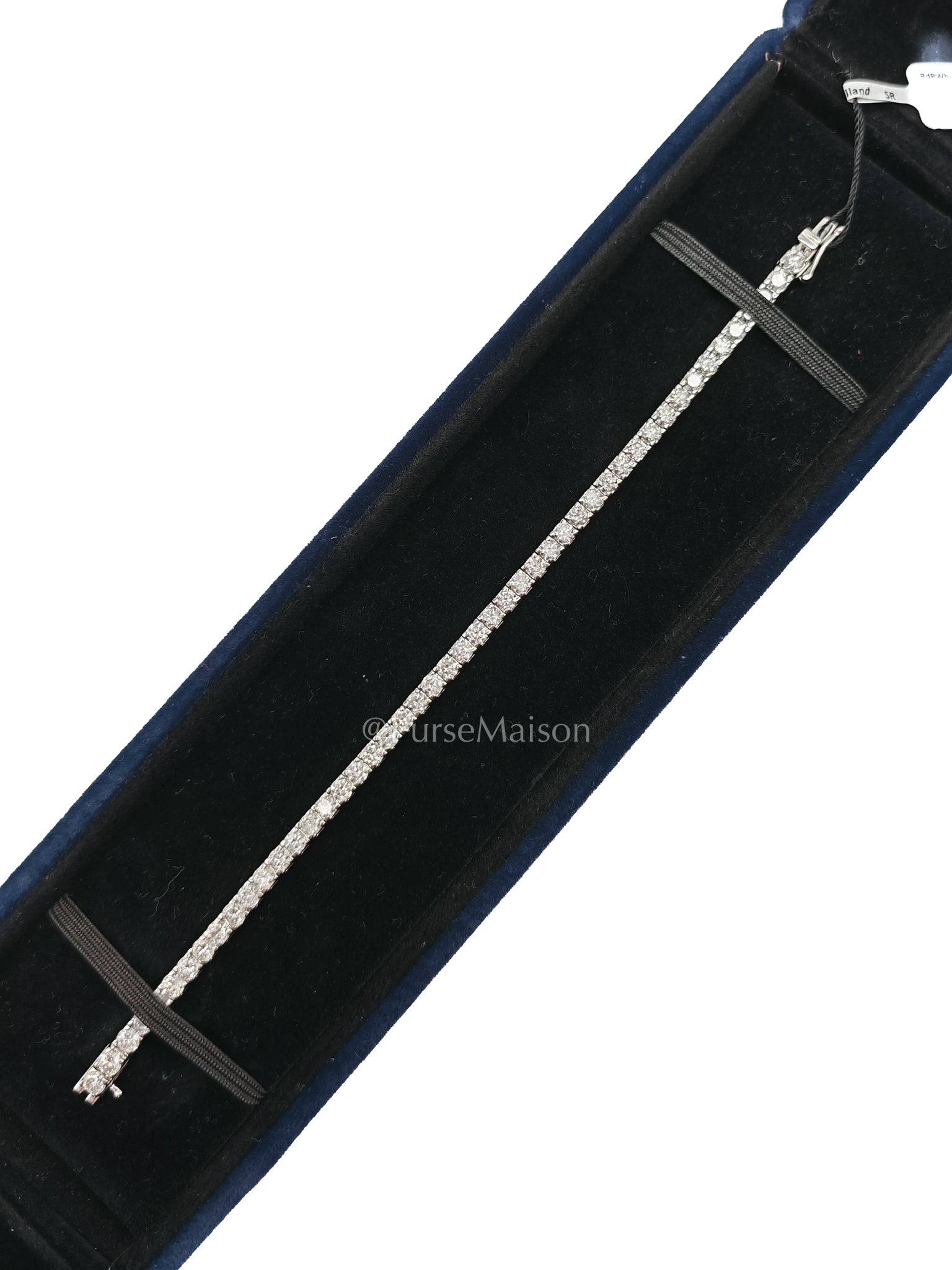 18k 13.88gms 7.49cts VS1 to VVS1 (Clarity) E to H (Color) Natural Diamond White Gold Tennis Bracelet (7 Inches) | Purse Maison Luxury Bags Shop