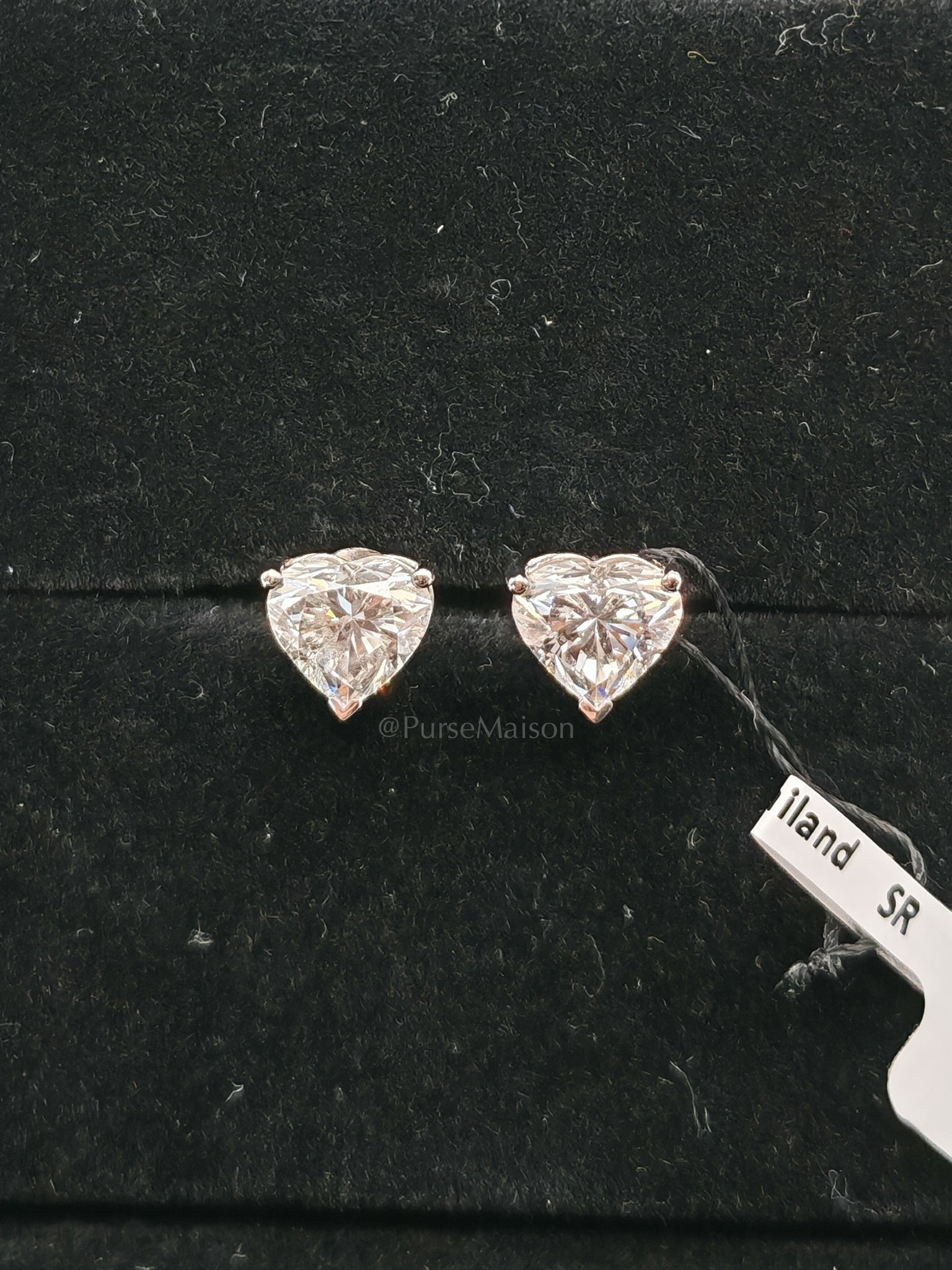 18k 1.73gms 2.03cts VS1 to VVS1 (Clarity) E to H (Color) Natural Diamond White Gold Earrings | Purse Maison Luxury Bags Shop
