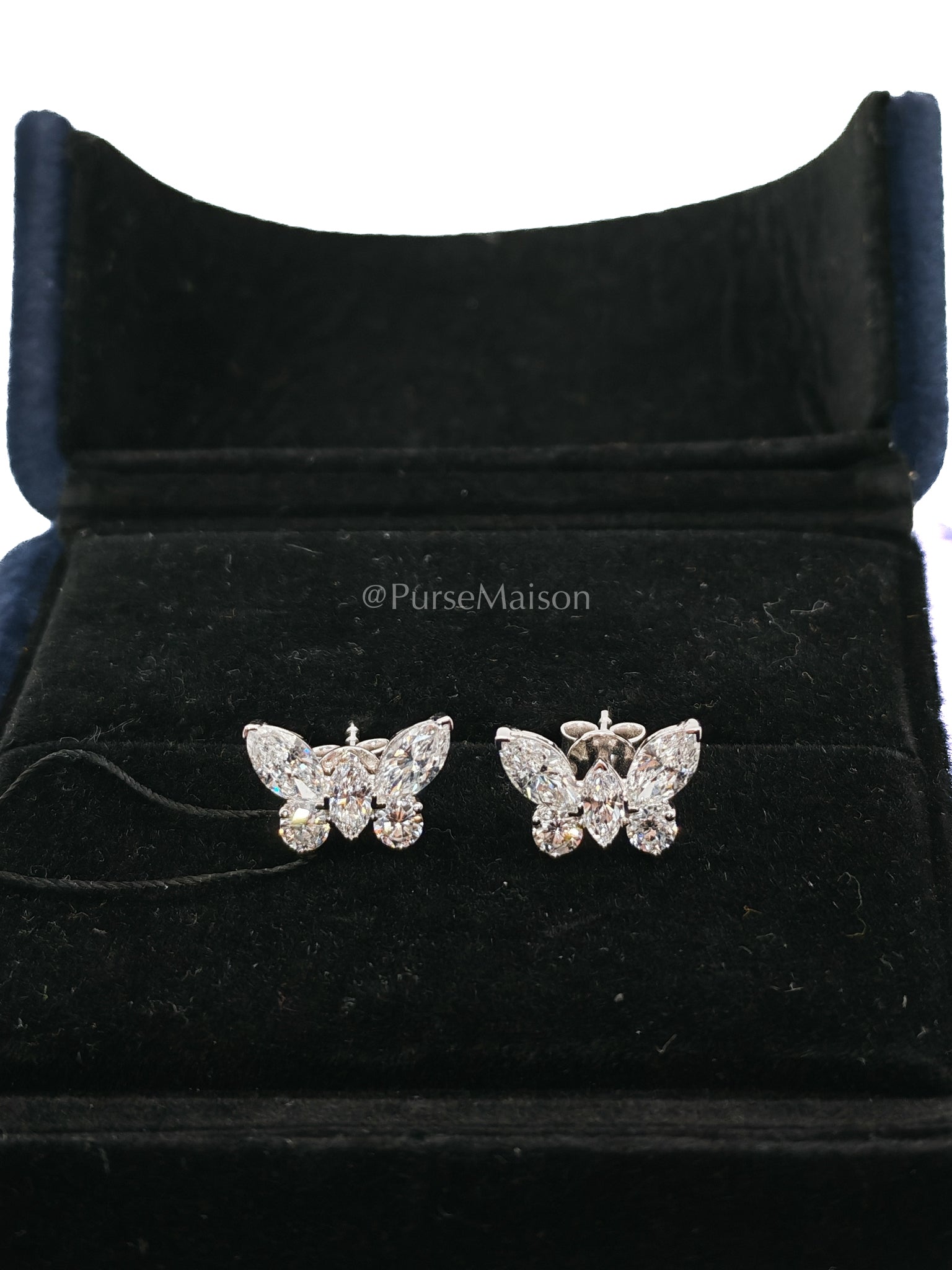 18k 2.05gms 1.61cts VS1 to VVS1 (Clarity) E to H (Color) Natural Diamond White Gold Earrings | Purse Maison Luxury Bags Shop