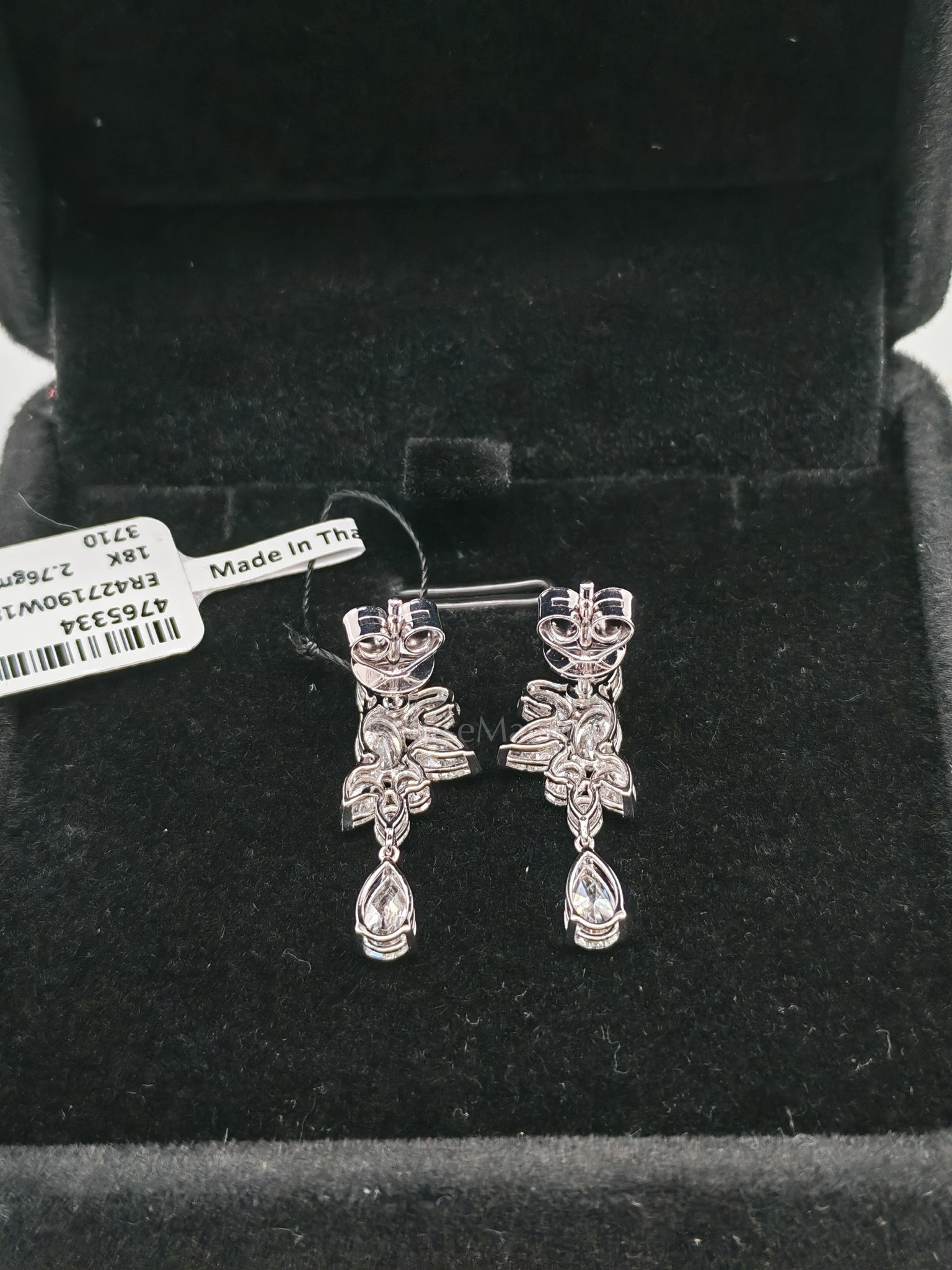 18k 2.76gms. 2.76gms 2.74cts VS1 to VVS1 (Clarity) E to H (Color) Natural Diamond White Gold Earrings | Purse Maison Luxury Bags Shop