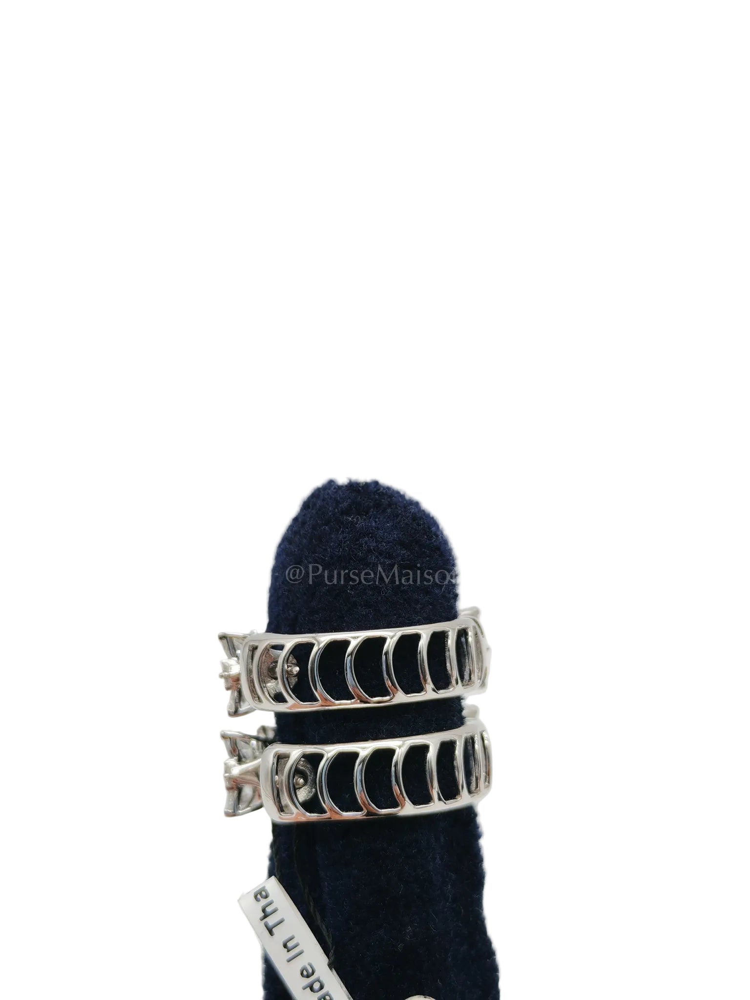 18k 6.04gms 3.39cts Natural Diamond White Gold Earrings | Purse Maison Luxury Bags Shop