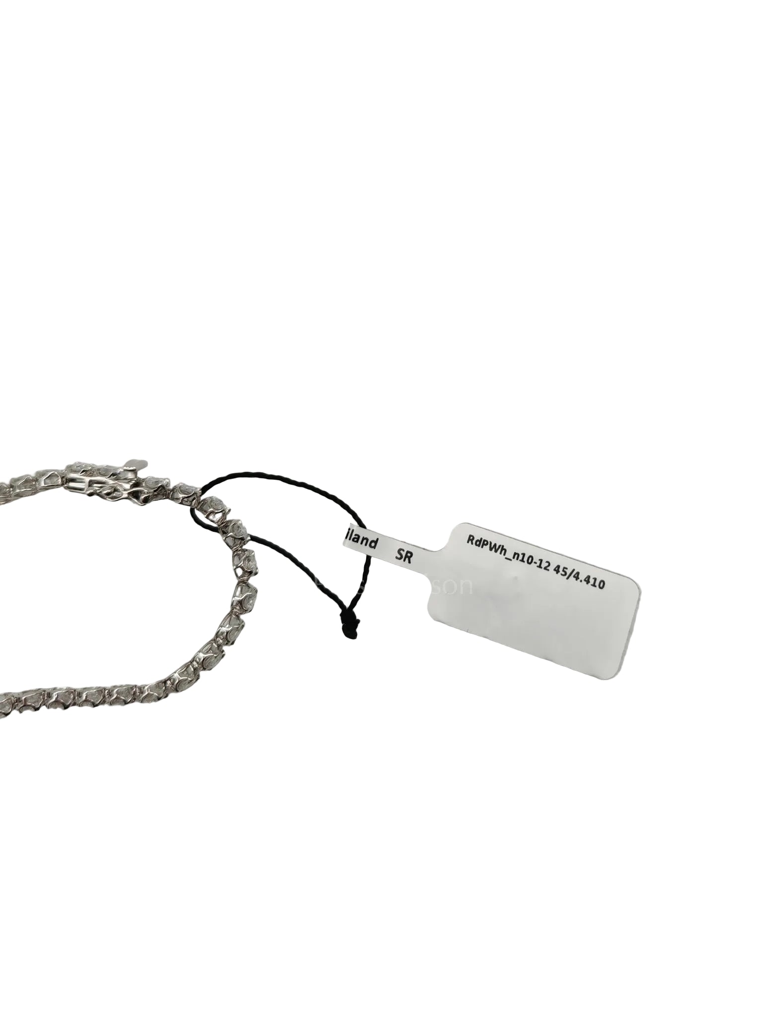 18k 6.63gms. 4.41cts. Natural Diamond White Gold Tennis Bracelet (18 cm) | Purse Maison Luxury Bags Shop