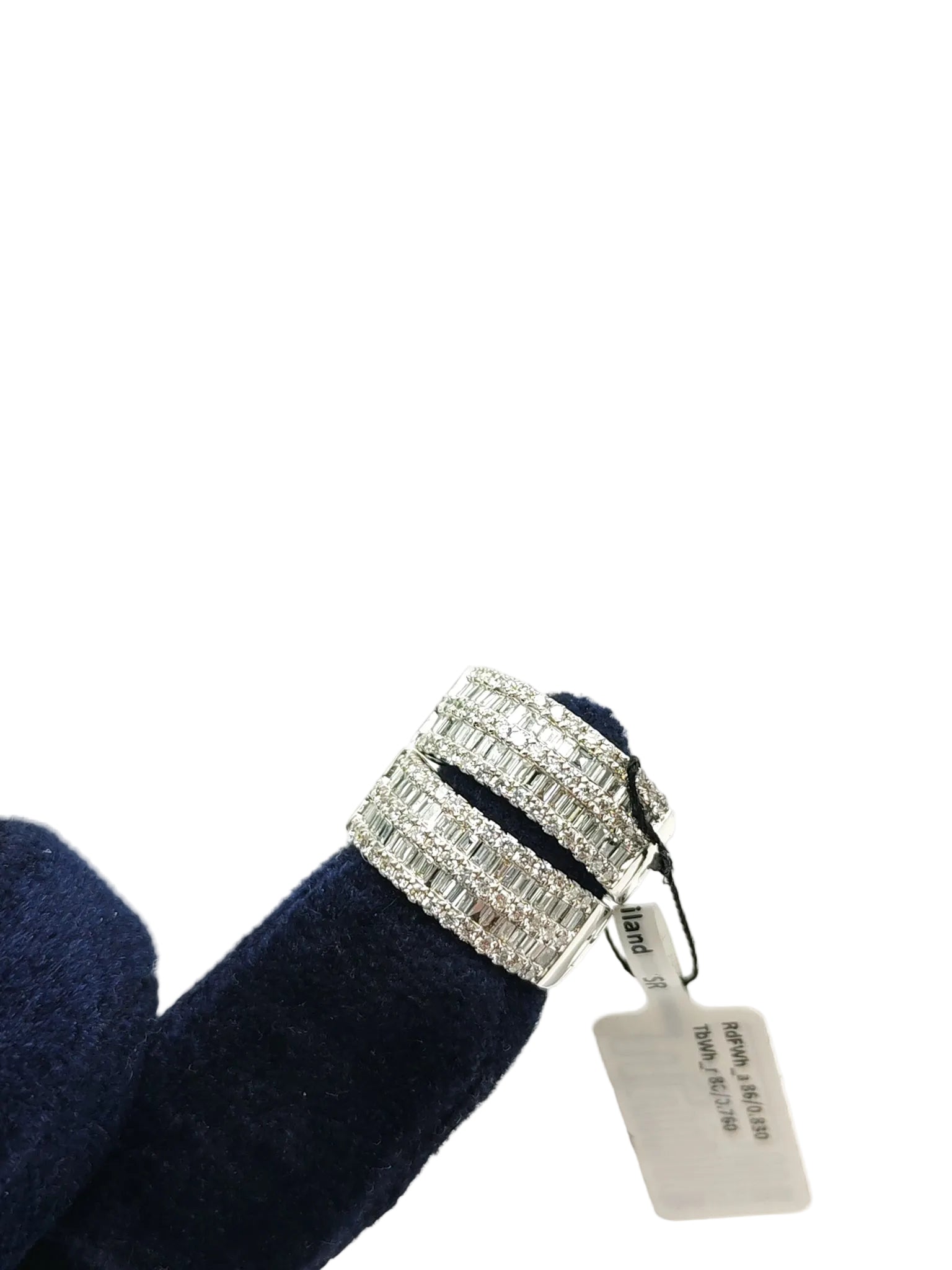 18k 8.25gms 1.59cts Natural Diamond White Gold Earrings | Purse Maison Luxury Bags Shop