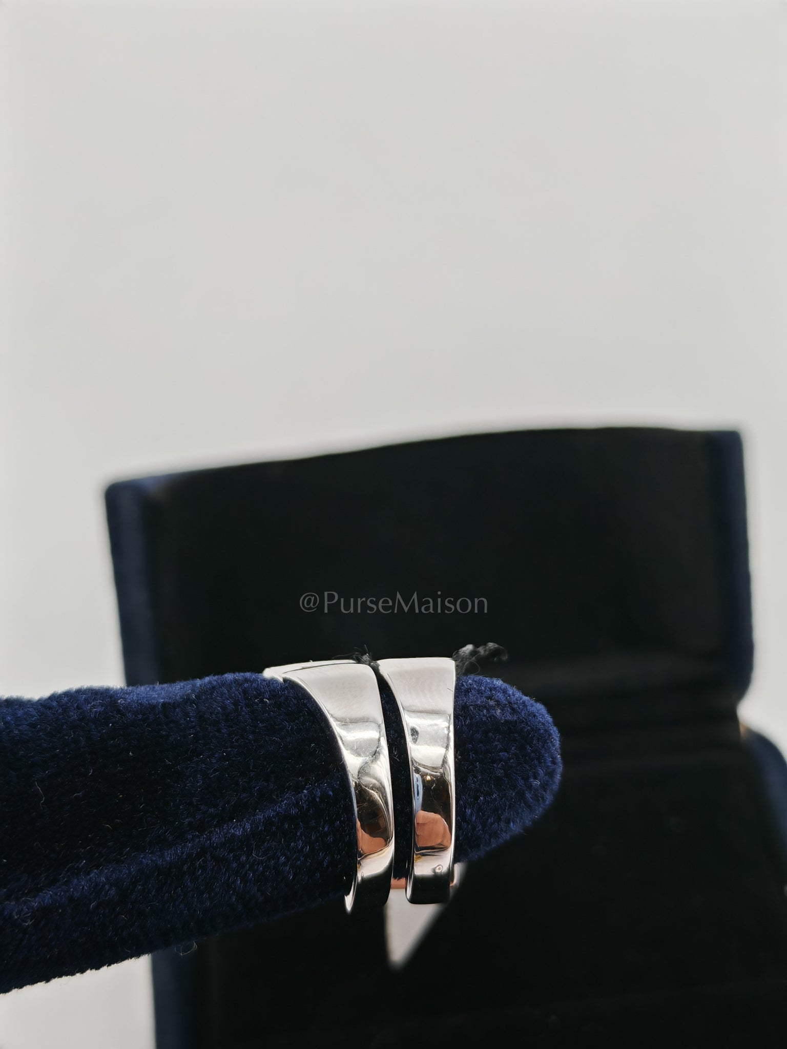 18k 8.25gms 1.59cts Natural Diamond White Gold Earrings | Purse Maison Luxury Bags Shop