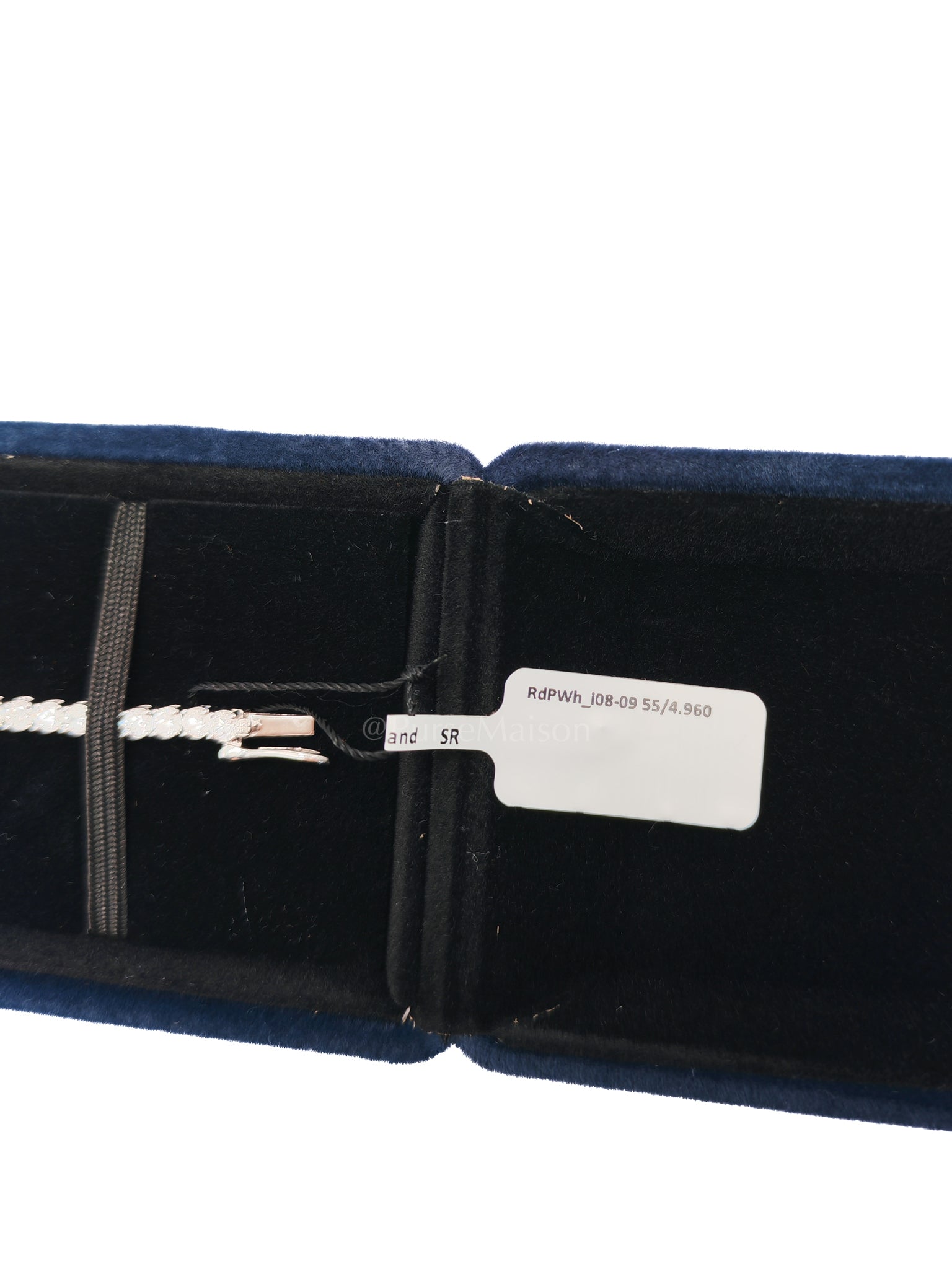 18k 8.5gms. 4.96cts. Natural Diamond White Gold Tennis Bracelet (7 inches) | Purse Maison Luxury Bags Shop