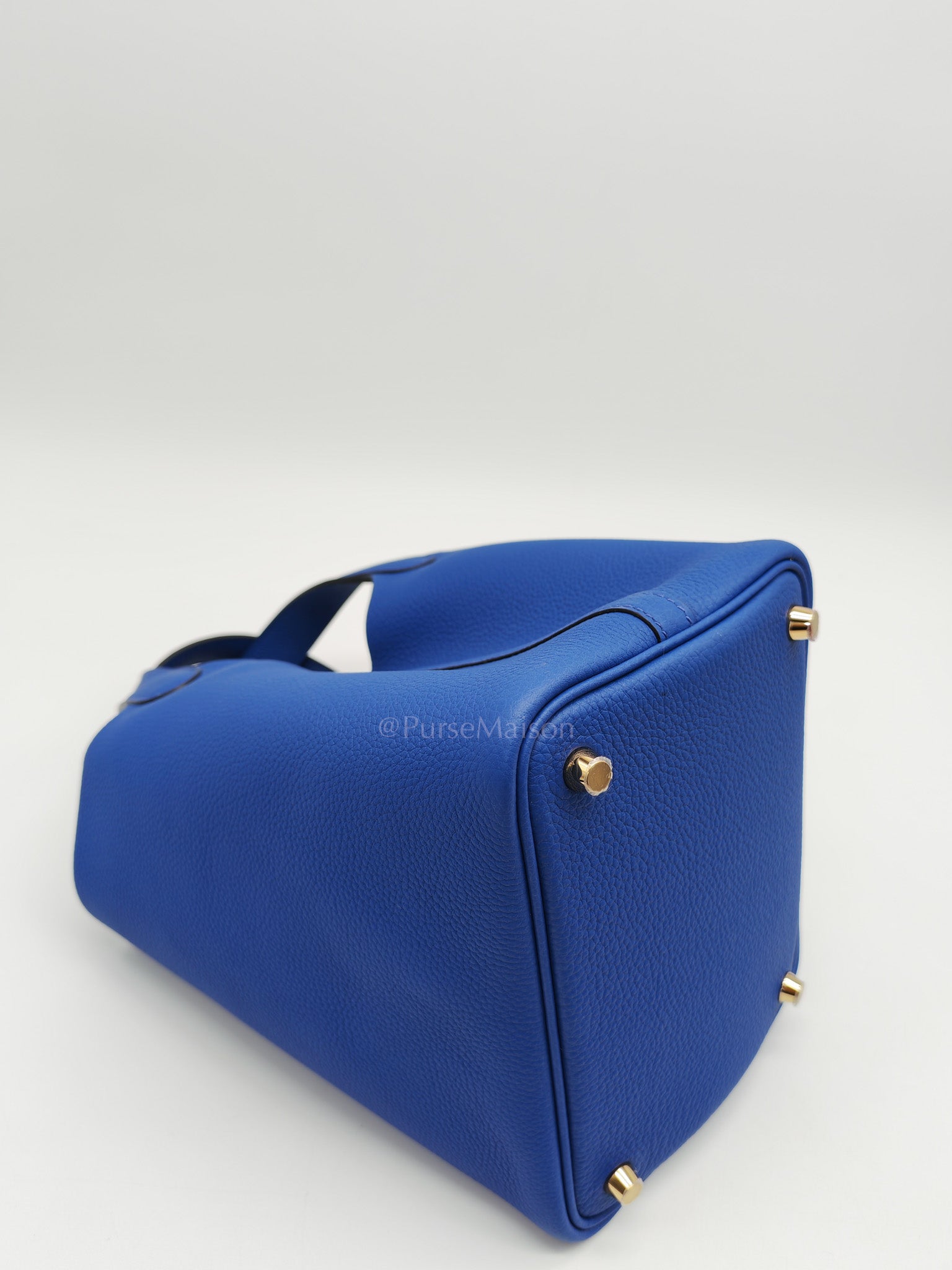 Picotin Lock 18 in Blue Electric Taurillon Maurice Leather & Gold Hardware Stamp B(2023)