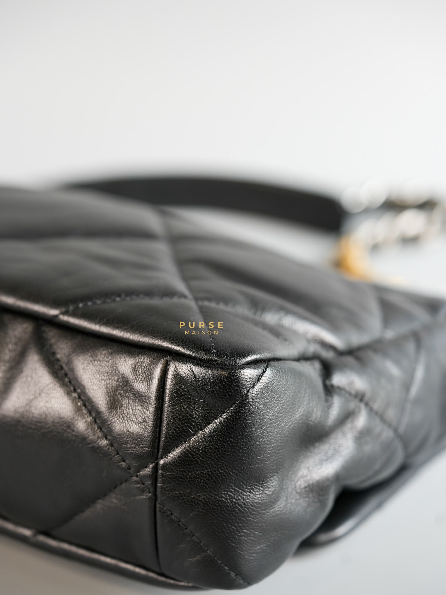 C19 Medium in Black Lambskin Leather & Mixed Hardware Series 30 | Purse Maison Luxury Bags Shop