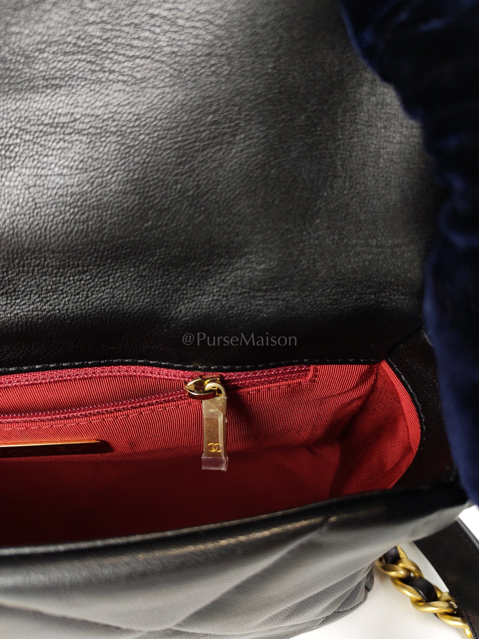 19 Small Black in Goatskin Leather and Mixed Hardware Series 30 | Purse Maison Luxury Bags Shop