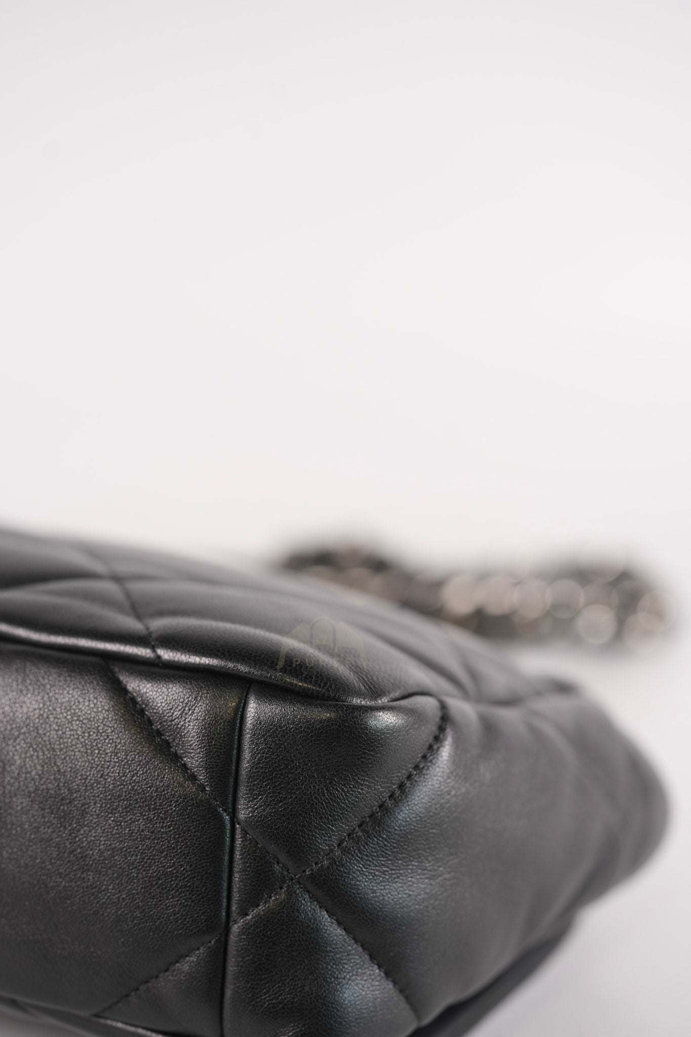 19 Small in Black Quilted Goatskin Leather and Mixed Hardware Series 31 | Purse Maison Luxury Bags Shop