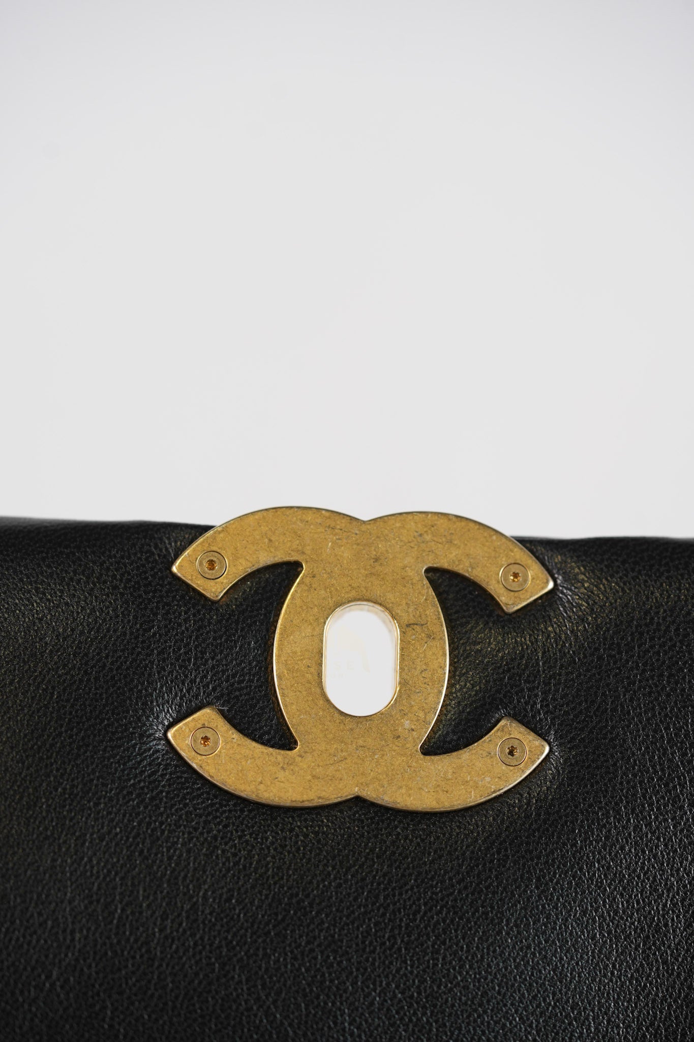 19 Small in Black Quilted Goatskin Leather and Mixed Hardware Series 31 | Purse Maison Luxury Bags Shop