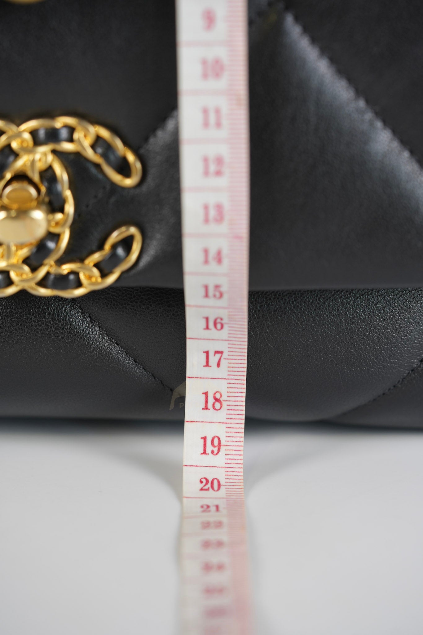 19 Small in Black Quilted Goatskin Leather and Mixed Hardware Series 31 | Purse Maison Luxury Bags Shop