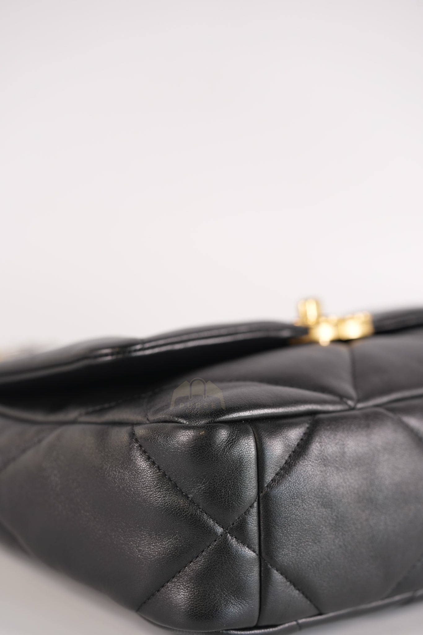 19 Small in Black Quilted Goatskin Leather and Mixed Hardware Series 31 | Purse Maison Luxury Bags Shop