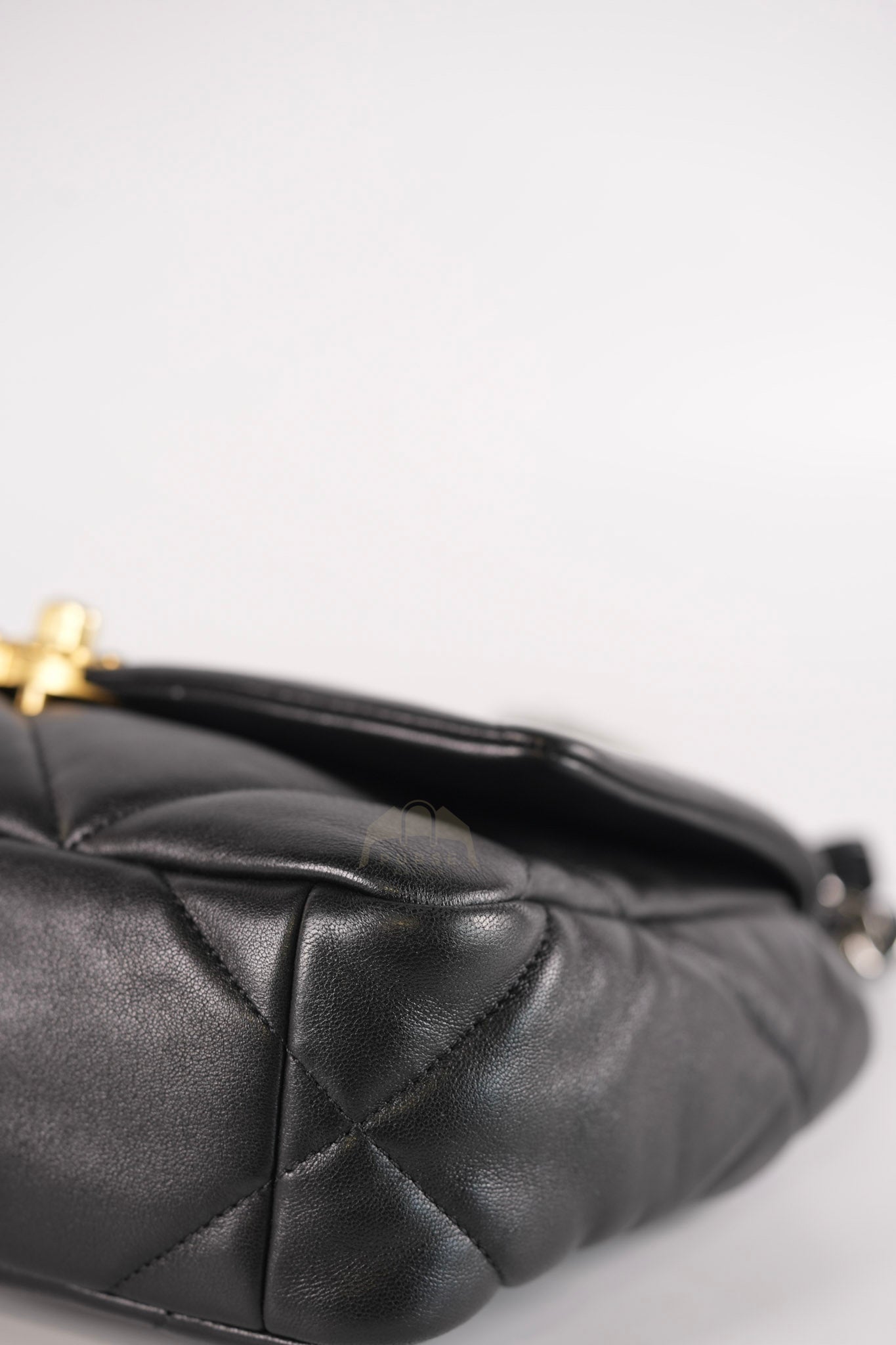 19 Small in Black Quilted Goatskin Leather and Mixed Hardware Series 31 | Purse Maison Luxury Bags Shop