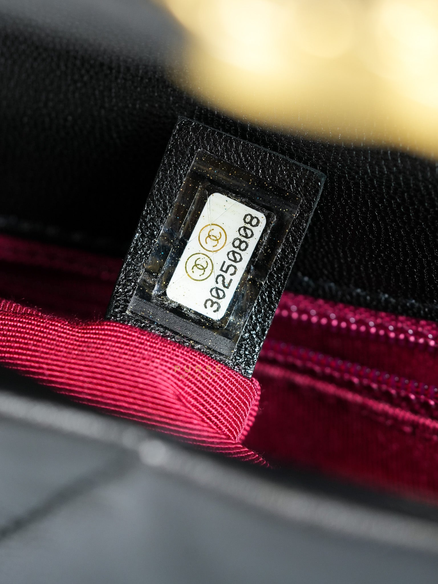 19 Small in Black Quilted Lambskin Leather in Mix Hardware Series 30 | Purse Maison Luxury Bags Shop