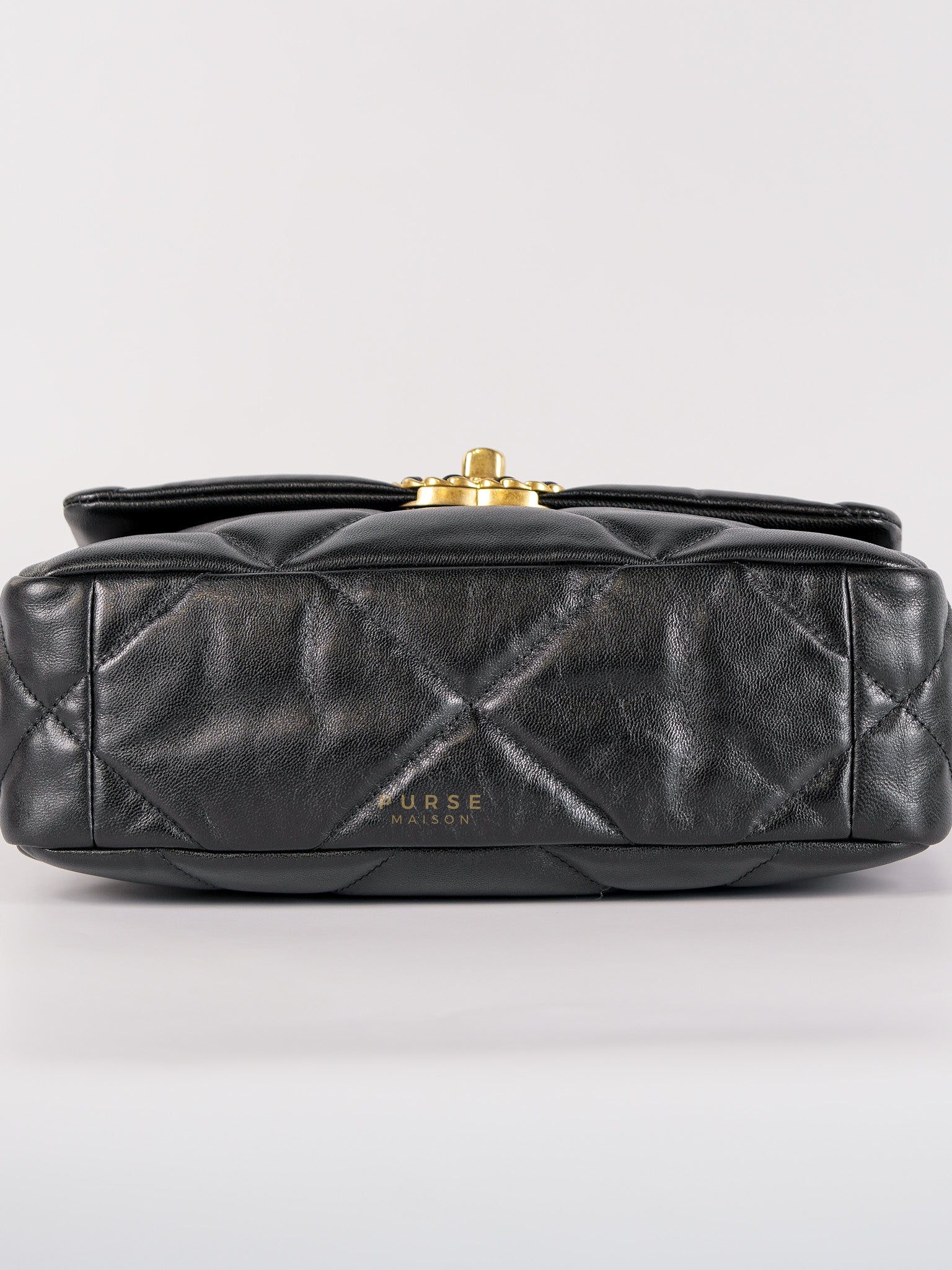 19 Small in Black Quilted Lambskin Leather in Mix Hardware Series 30 | Purse Maison Luxury Bags Shop