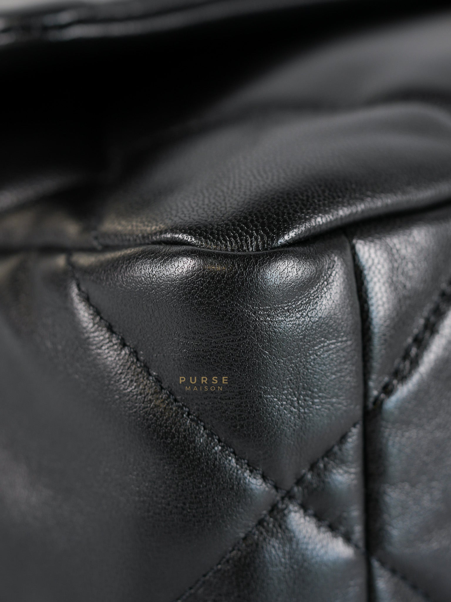 19 Small in Black Quilted Lambskin Leather in Mix Hardware Series 30 | Purse Maison Luxury Bags Shop