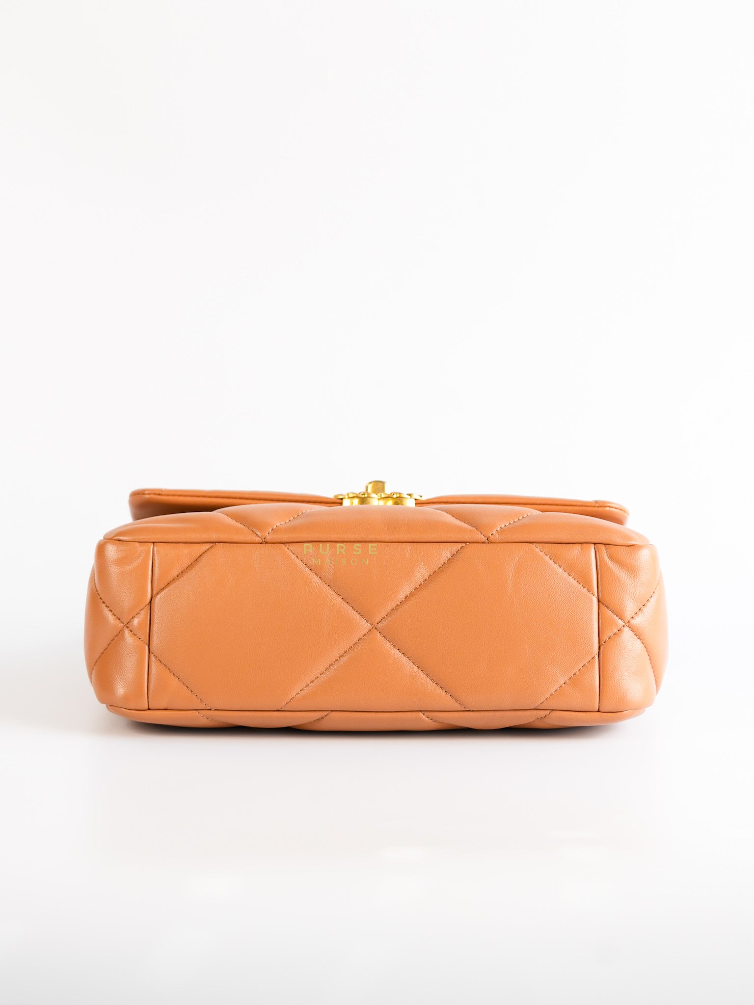 C19 Small in Caramel Lambskin Leather & Mixed Hardware (Microchip) | Purse Maison Luxury Bags Shop