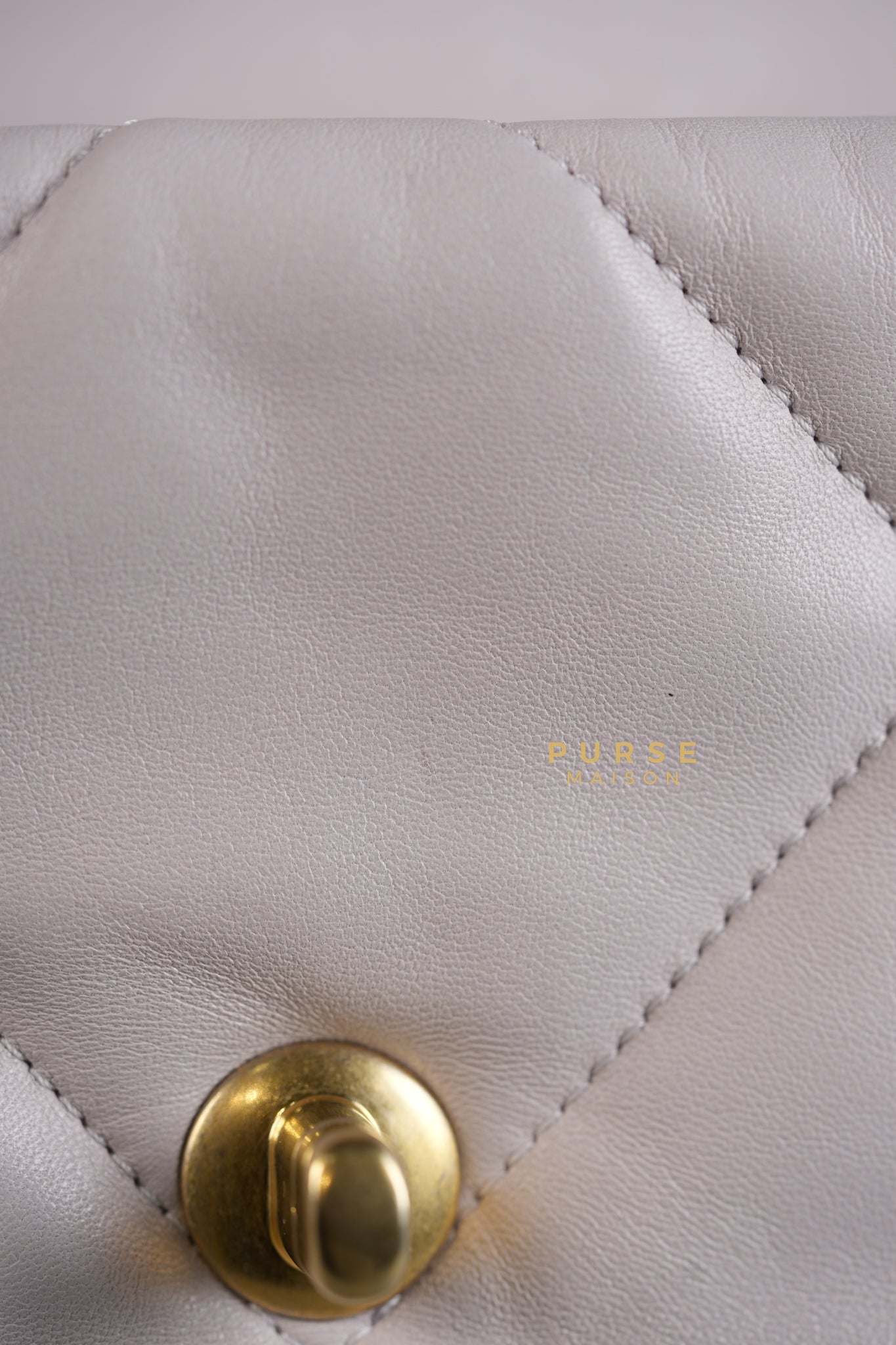 19 Small in Pale Pink Lambskin and Mix Hardware (Microchip) | Purse Maison Luxury Bags Shop