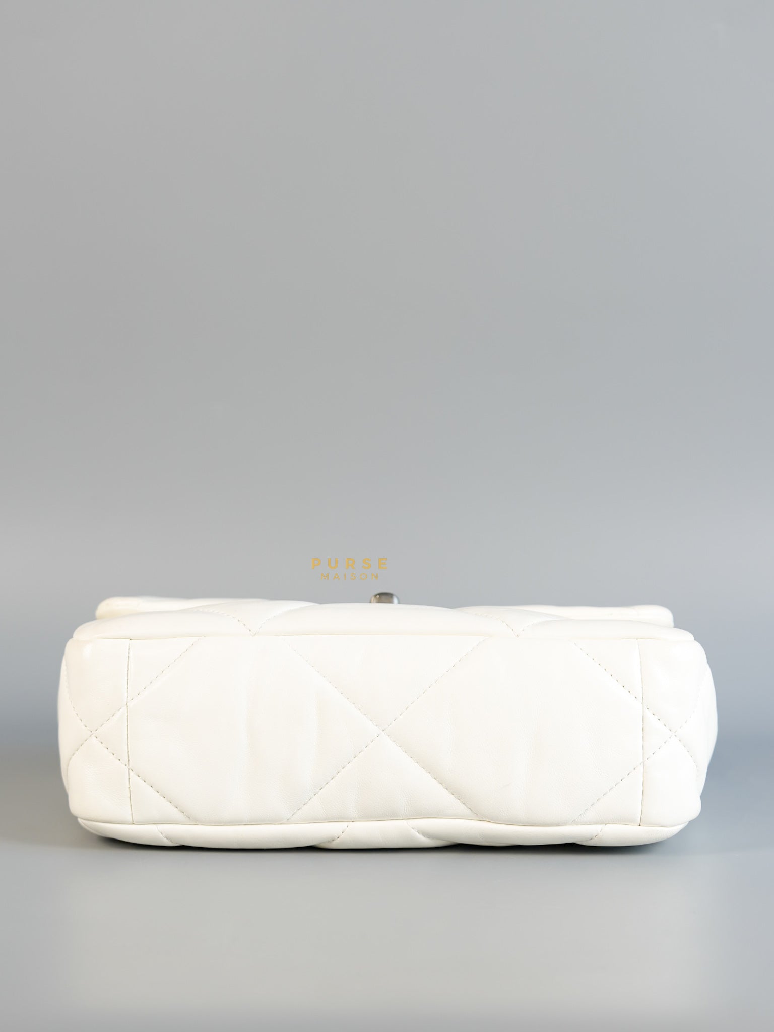 C19 Small in White Lambskin Leather & Mixed Hardware (Microchip) | Purse Maison Luxury Bags Shop