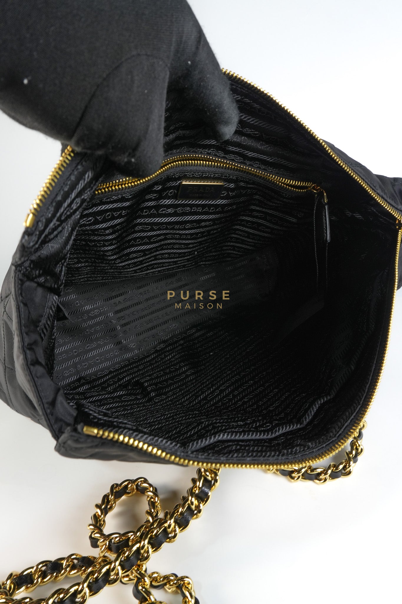 1BG467 Re-Edition 1995 Black Re-Nylon Large Tote Bag | Purse Maison Luxury Bags Shop