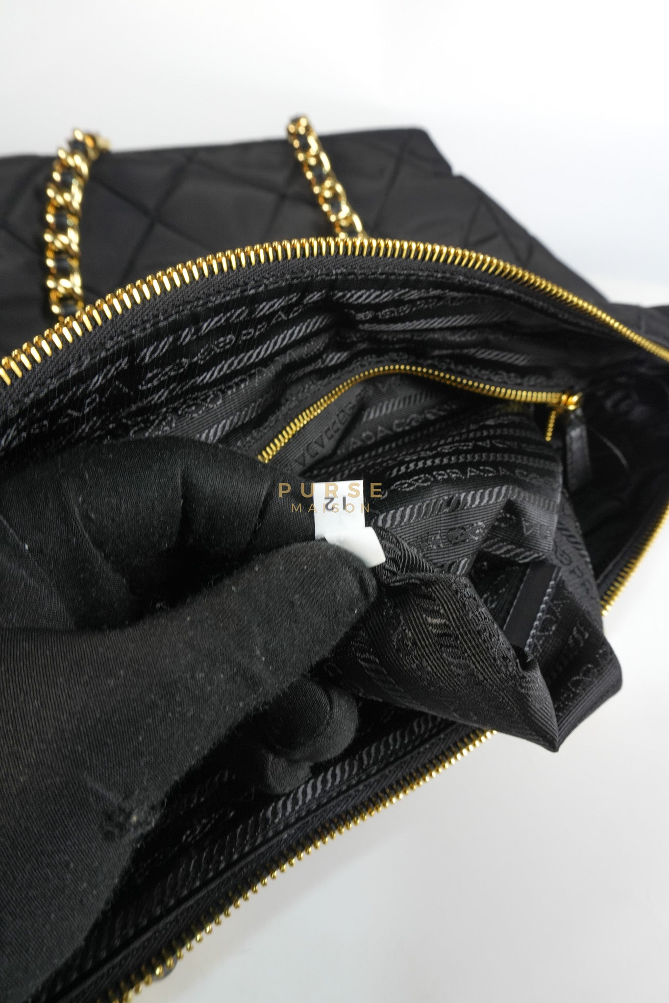 1BG467 Re-Edition 1995 Black Re-Nylon Large Tote Bag | Purse Maison Luxury Bags Shop