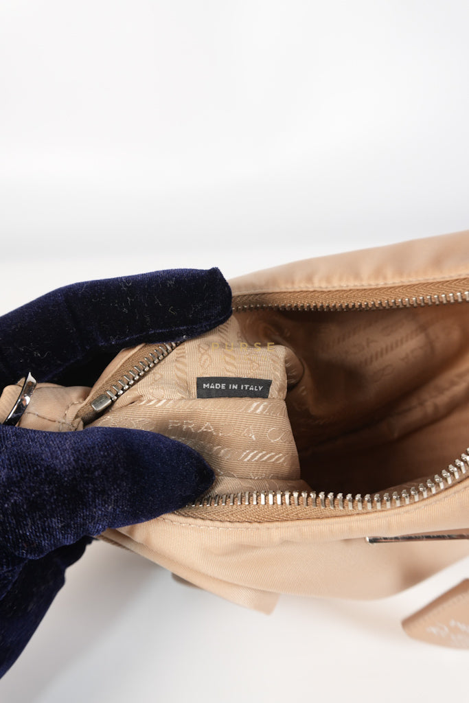 1BH204 Re-edition 2005 Multi Pochette in Cammeo Tessuto and Saffiano Leather | Purse Maison Luxury Bags Shop