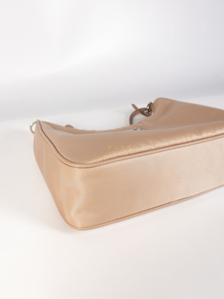 1BH204 Re-edition 2005 Multi Pochette in Cammeo Tessuto and Saffiano Leather | Purse Maison Luxury Bags Shop