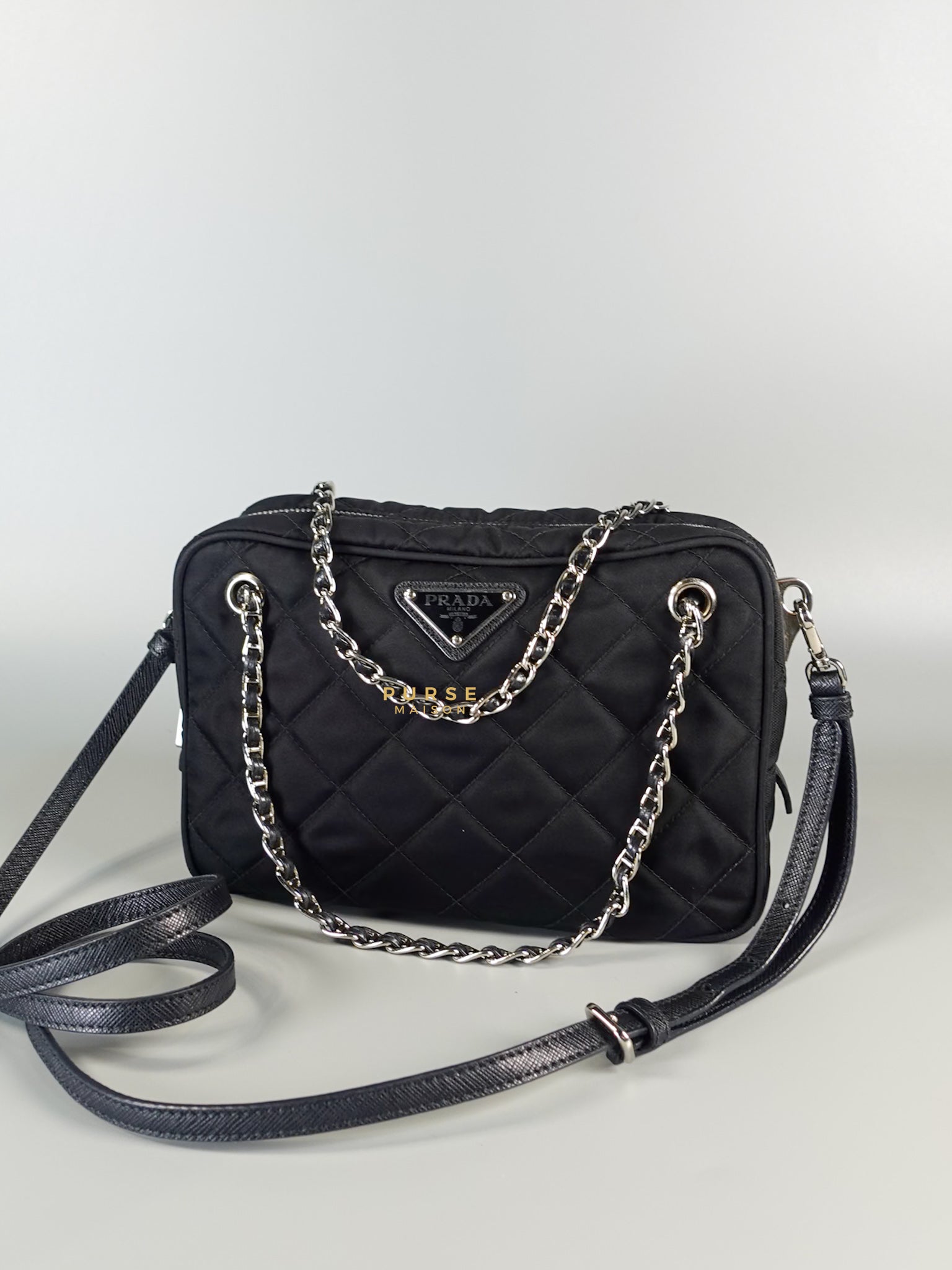 1BH910 Re-edition Nylon Quilted Tessuto Triangle Logo Crossbody Bag | Purse Maison Luxury Bags Shop